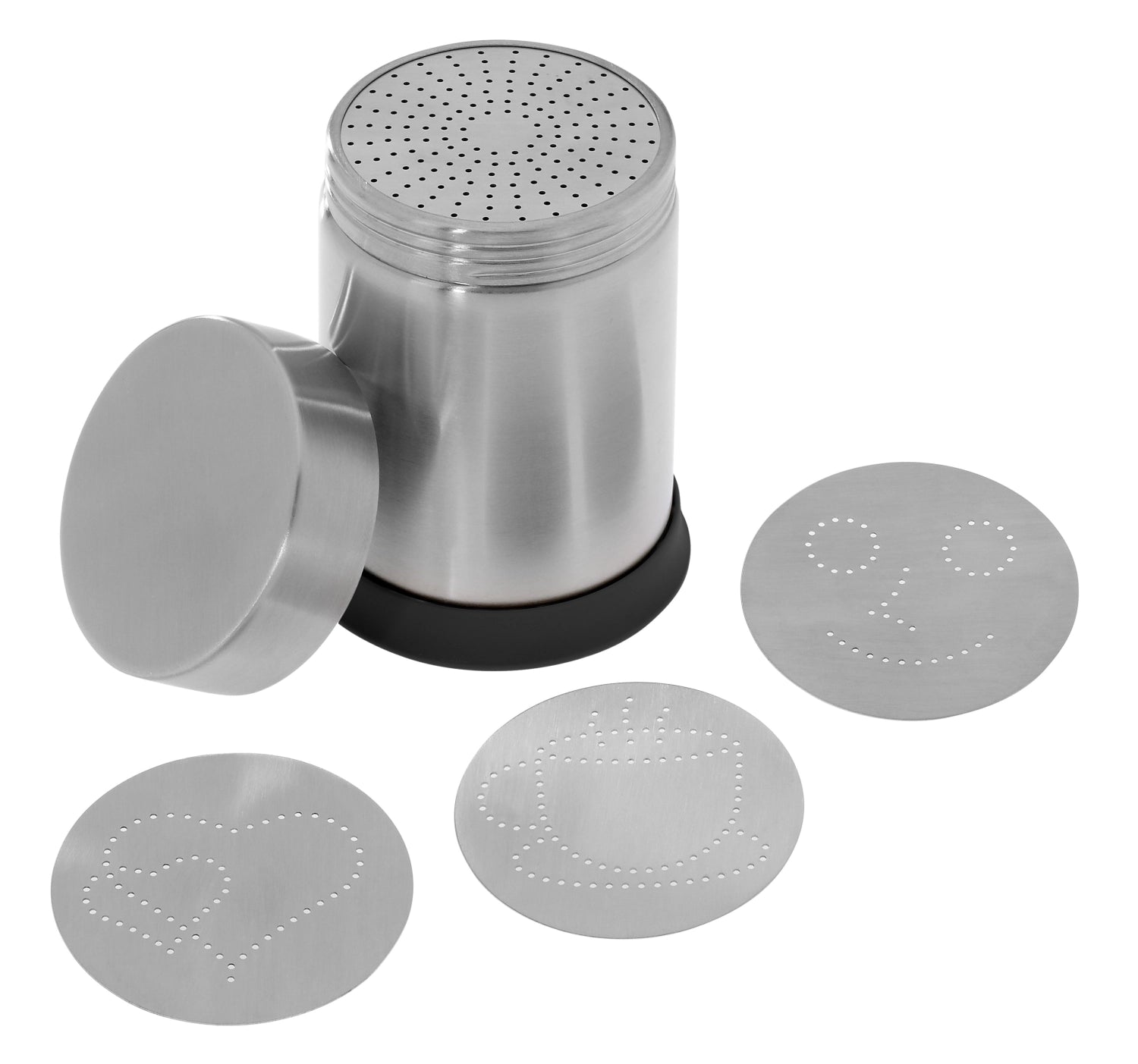 Entdecken Sie den Westmark Dekorier- und Kakaostreuer (75x75x11 cm) aus Edelstahl und Kunststoff – ideal für präzises Dekorieren von Kuchen und Desserts.