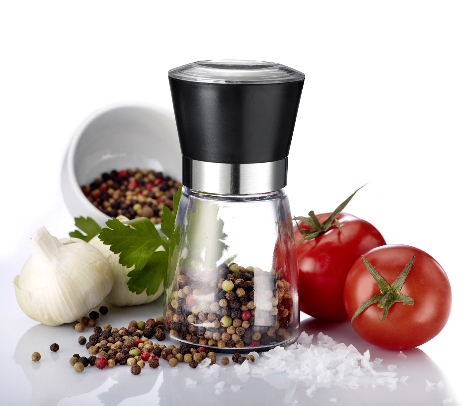 Moulin à épices avec broyeur en céramique, D6,5x13,5cm