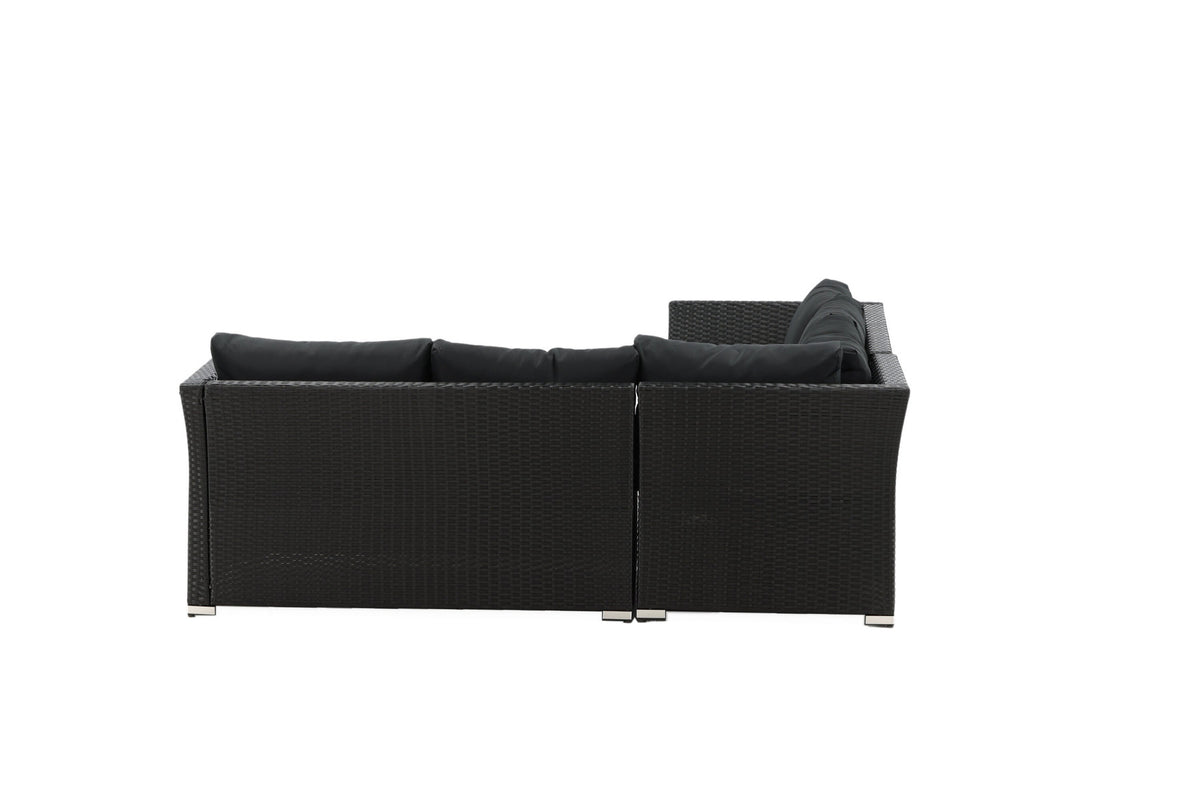 Haiti Ecksofa Outdoorset 70cm in Schwarz präsentiert im Onlineshop von KAQTU Design AG. Loungeset ist von Venture Home