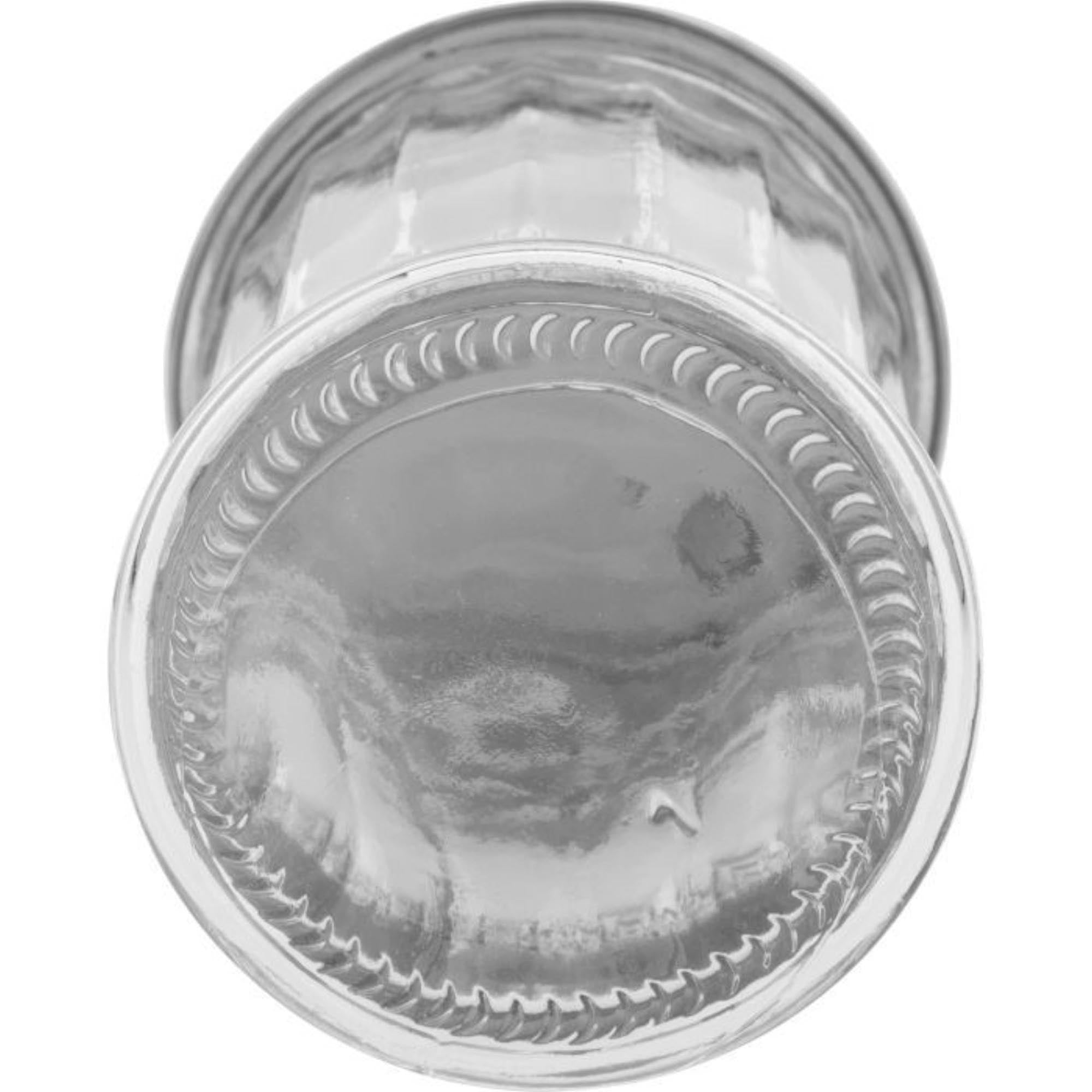 Stilvoller Zuckerstreuer aus Glas und Edelstahl, 300ml, perfekt für präzises und sauberes Dosieren von Zucker.