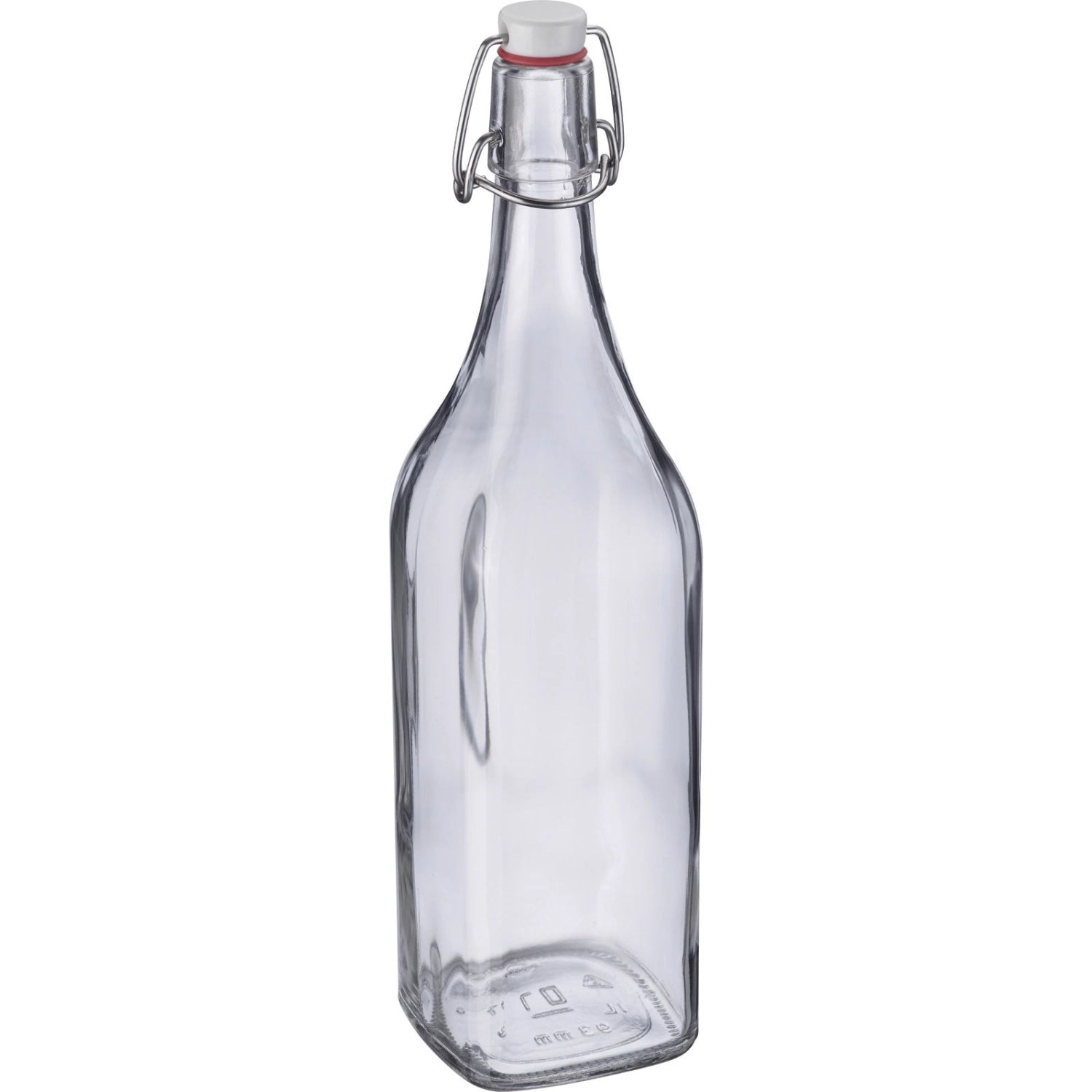 Bügelverschlussflasche 1l von Westmark mit elegantem Anhänger, ideal für Getränkeaufbewahrung und stilvolle Präsentation.