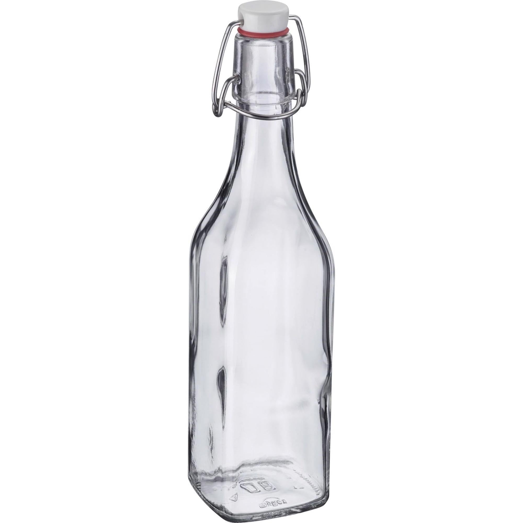Entdecken Sie die stilvolle Bügelverschlussflasche 500ml von Westmark. Ideal für Säfte, Limonaden und mehr. Hochwertiges Glas, luftdicht, mit praktischem Anhänger.