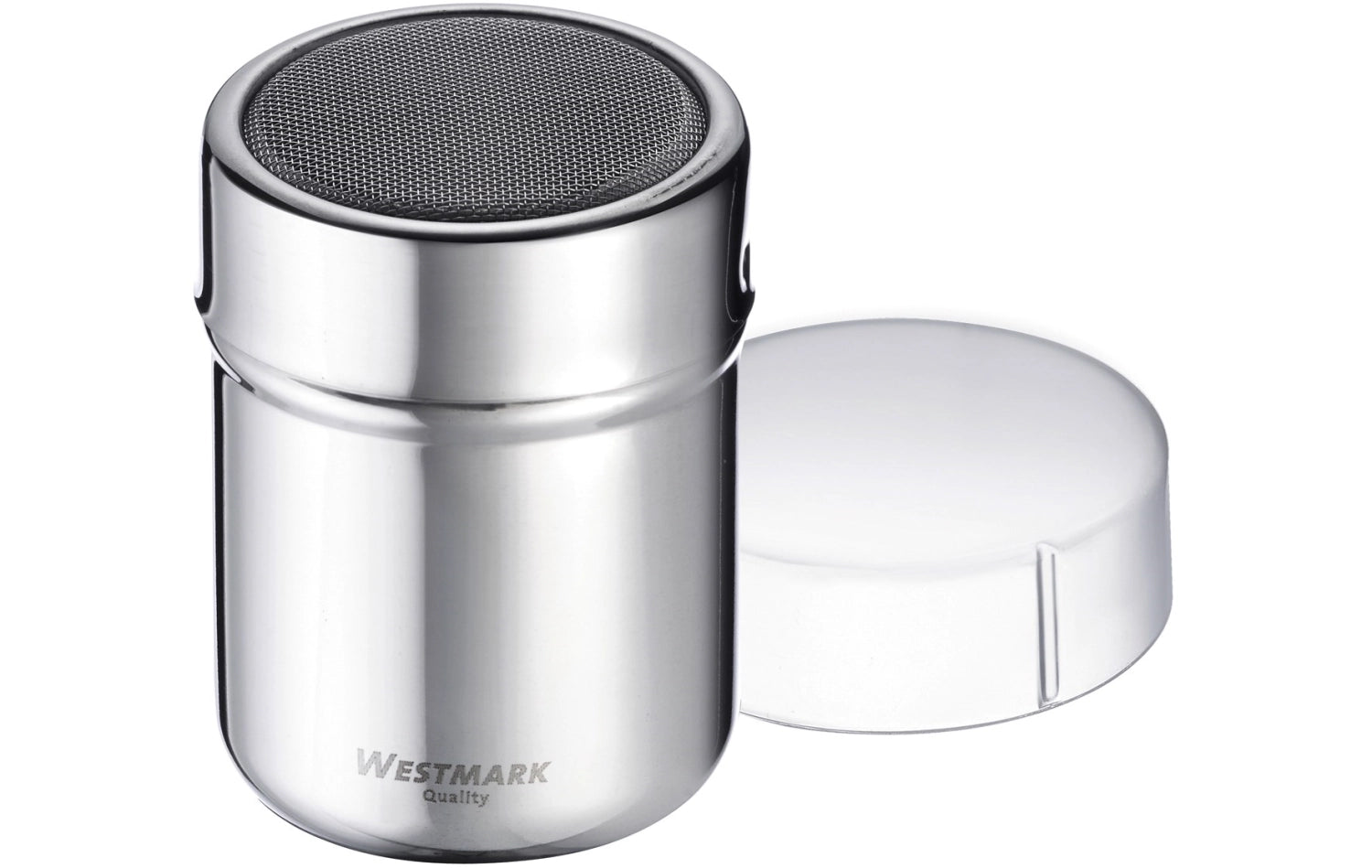 Shaker di zucchero a velo con una copertura client