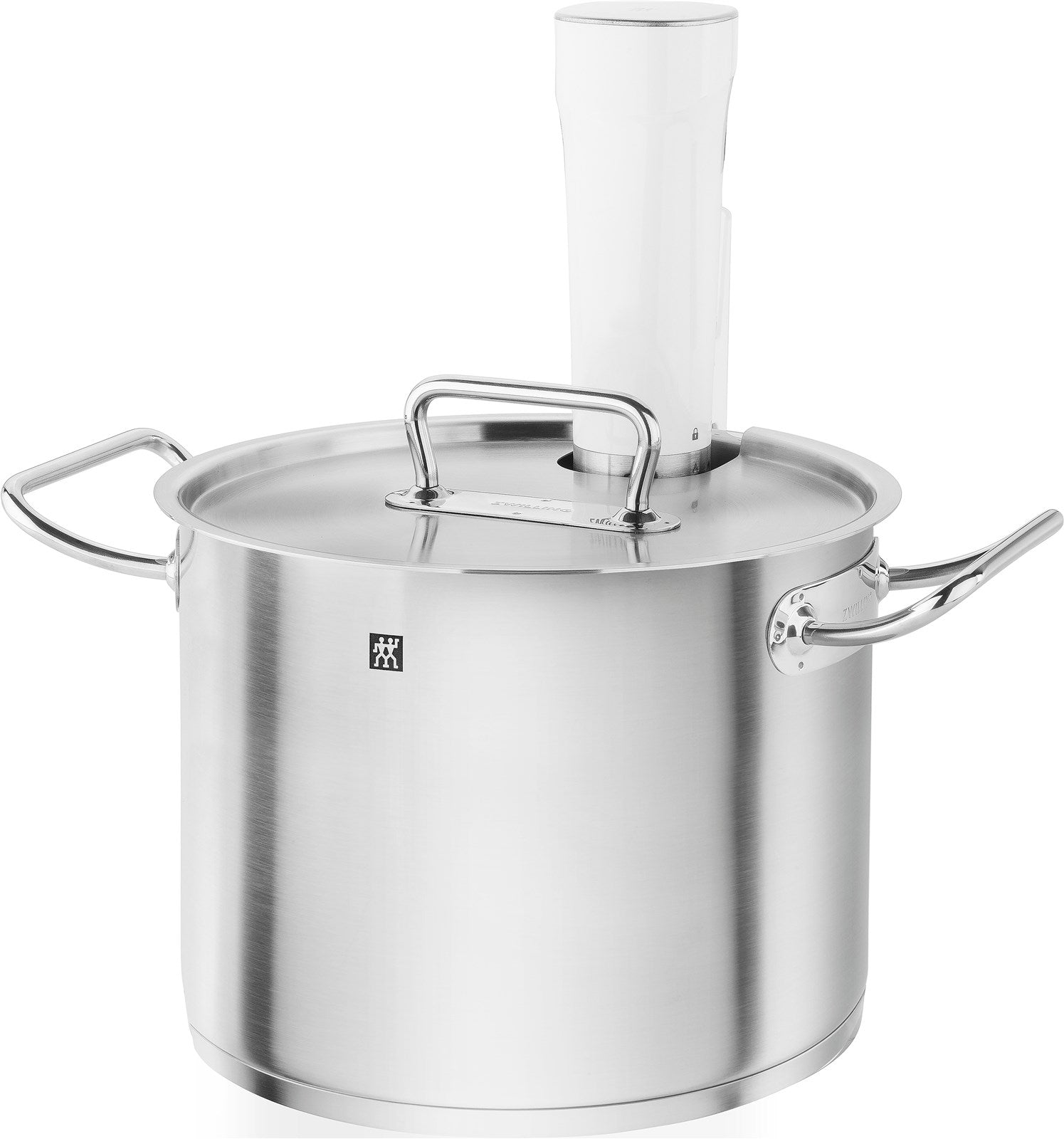 Erleben Sie den Enfinigy Sous-Vide Deckel von Zwilling: Perfekte Passform, langlebig aus Edelstahl, für müheloses und präzises Garen.