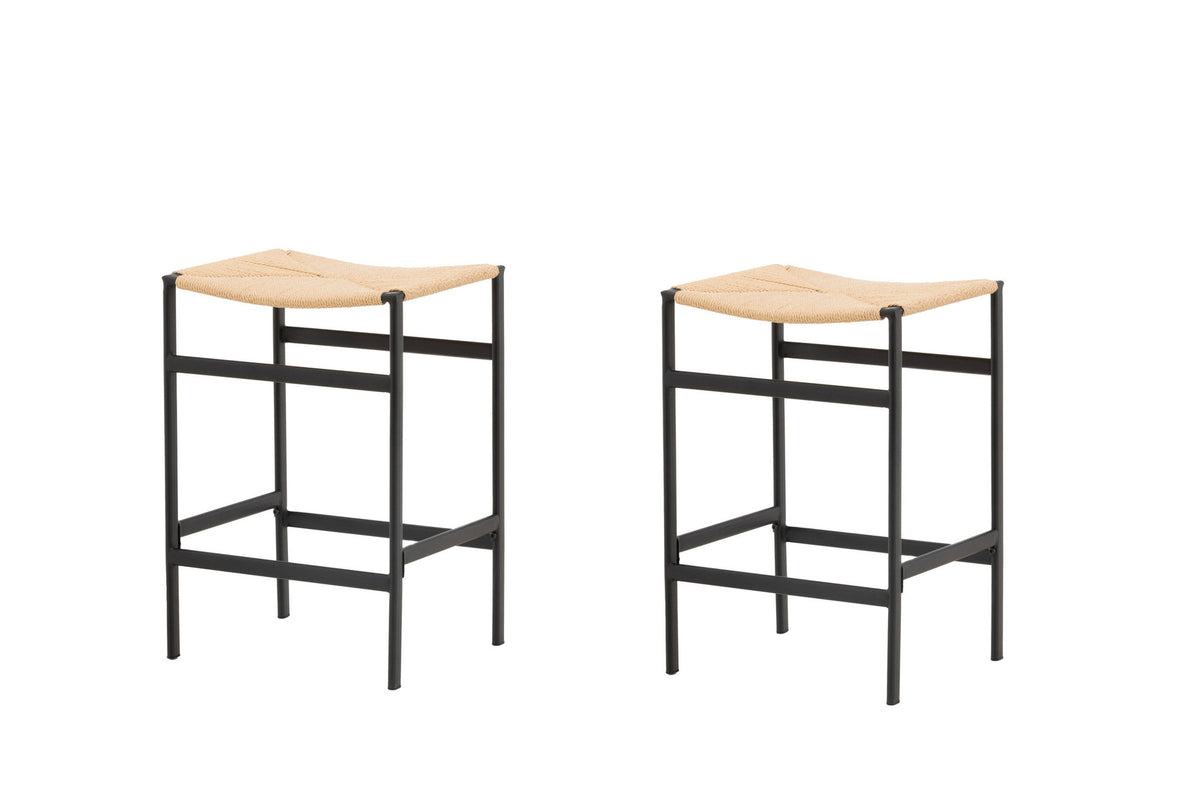 Polly Barstuhl in Natur präsentiert im Onlineshop von KAQTU Design AG. Barhocker ist von Venture Home