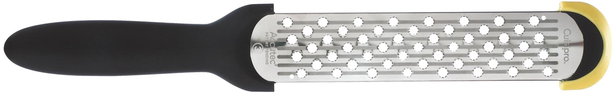 Die Cuisipro SGT Reibe Parmesan 29cm: Perfekt für Käseliebhaber, aus robustem Edelstahl, ergonomisch, ideal für grosse Mengen Hartkäse.