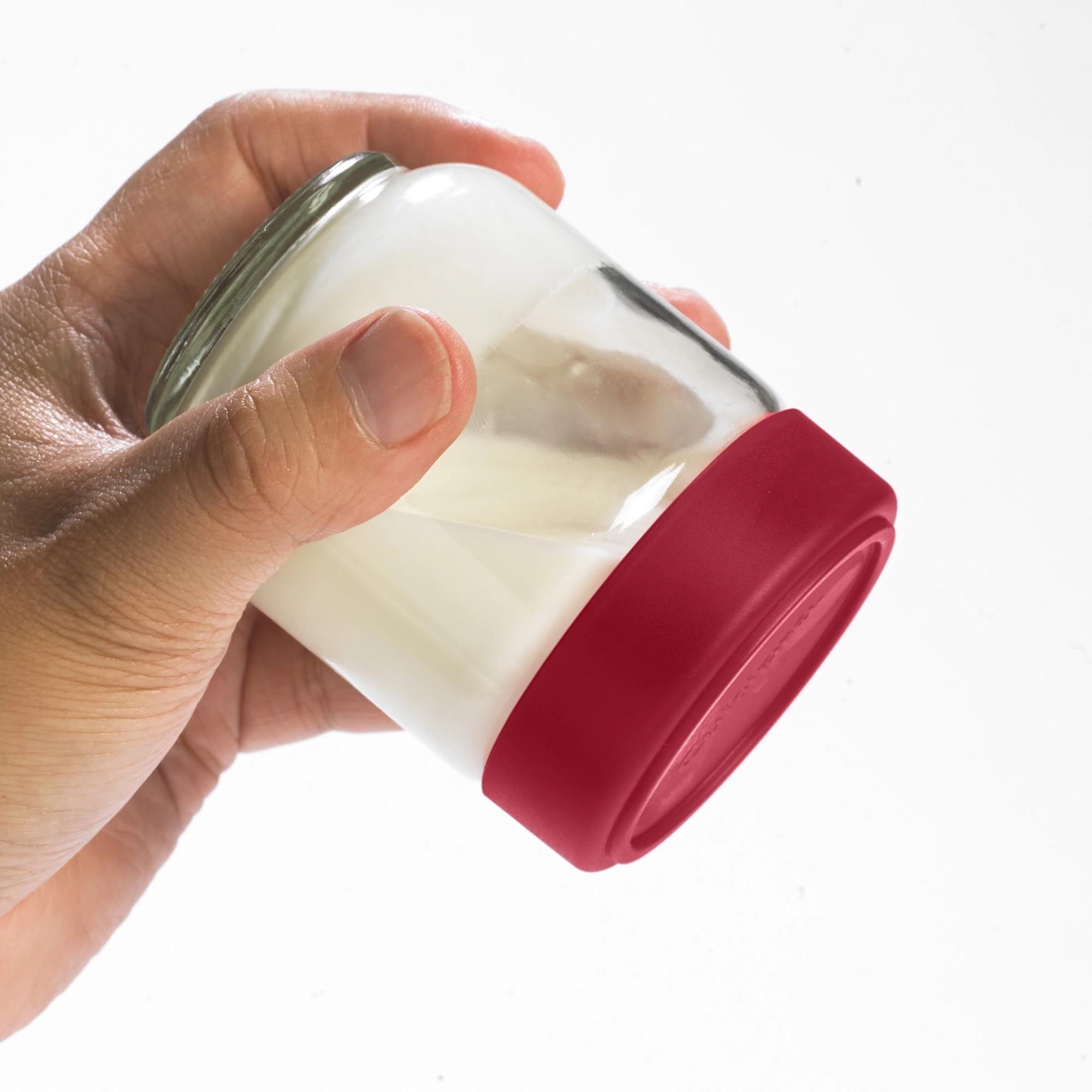 Praktisches 4er Set Vorratsgläser von Cuisipro, 160 ml, hermetisch verschlossen, ideal für Gewürze und Snacks, platzsparend und stilvoll.