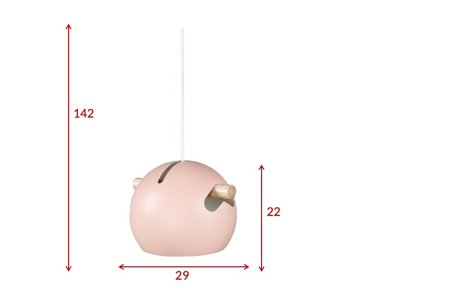 Tubbie Pendelleuchte in Altrosa präsentiert im Onlineshop von KAQTU Design AG. Pendelleuchte ist von Venture Home