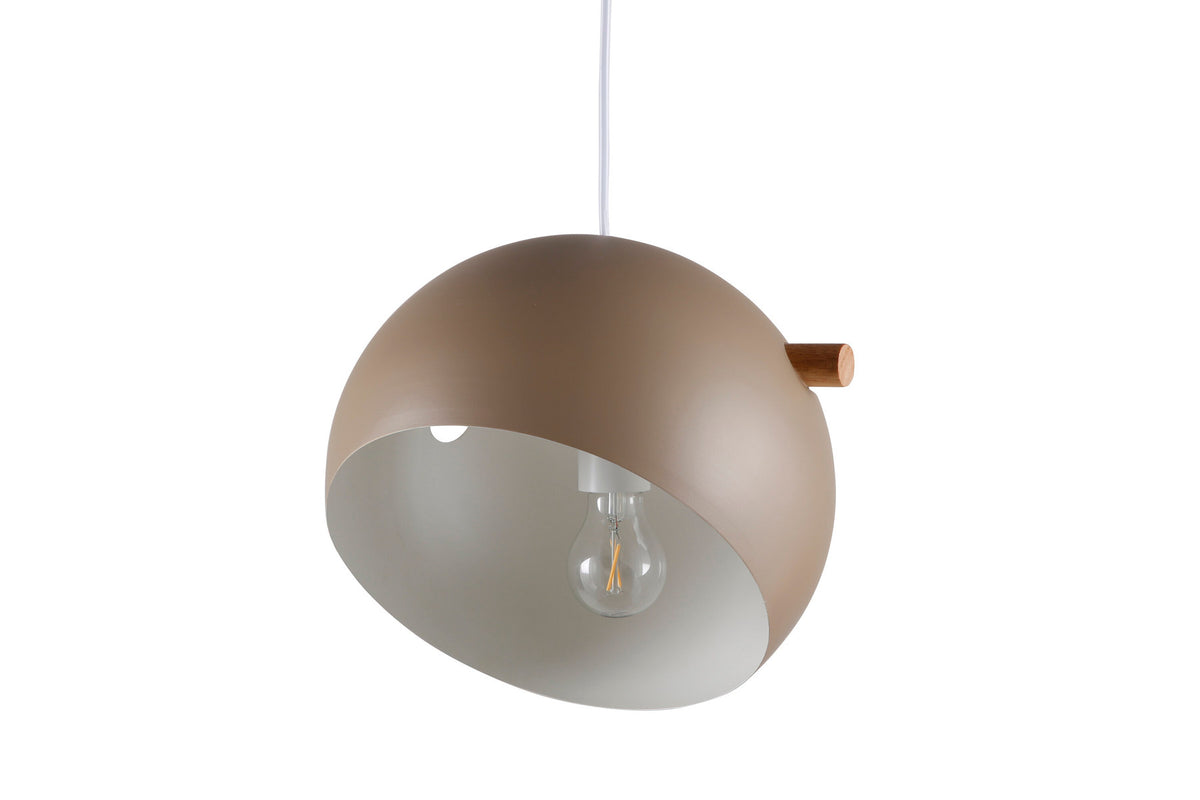 Tubbie Pendelleuchte in Beige präsentiert im Onlineshop von KAQTU Design AG. Pendelleuchte ist von Venture Home