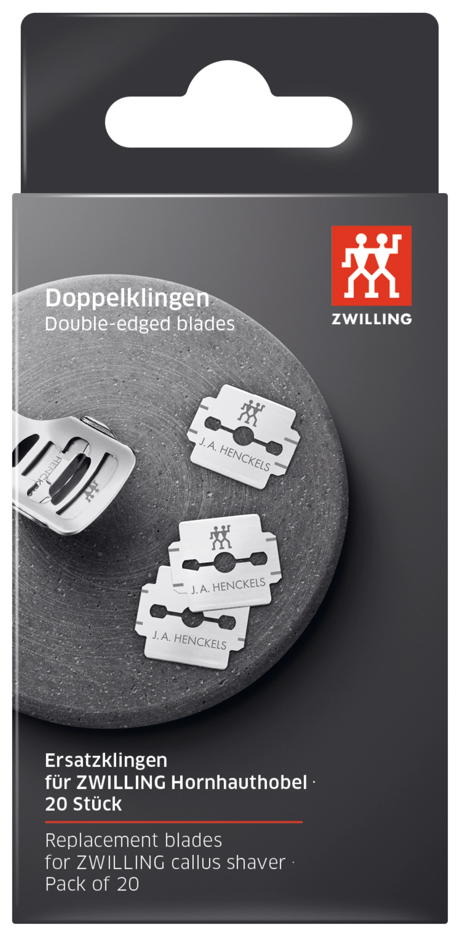 Entdecken Sie die hochwertigen Hornhauthobelklingen von Zwilling Beauty. Ideal für präzise Hornhautentfernung, langlebig und effektiv. 2x10 Klingen, 33x25 mm.