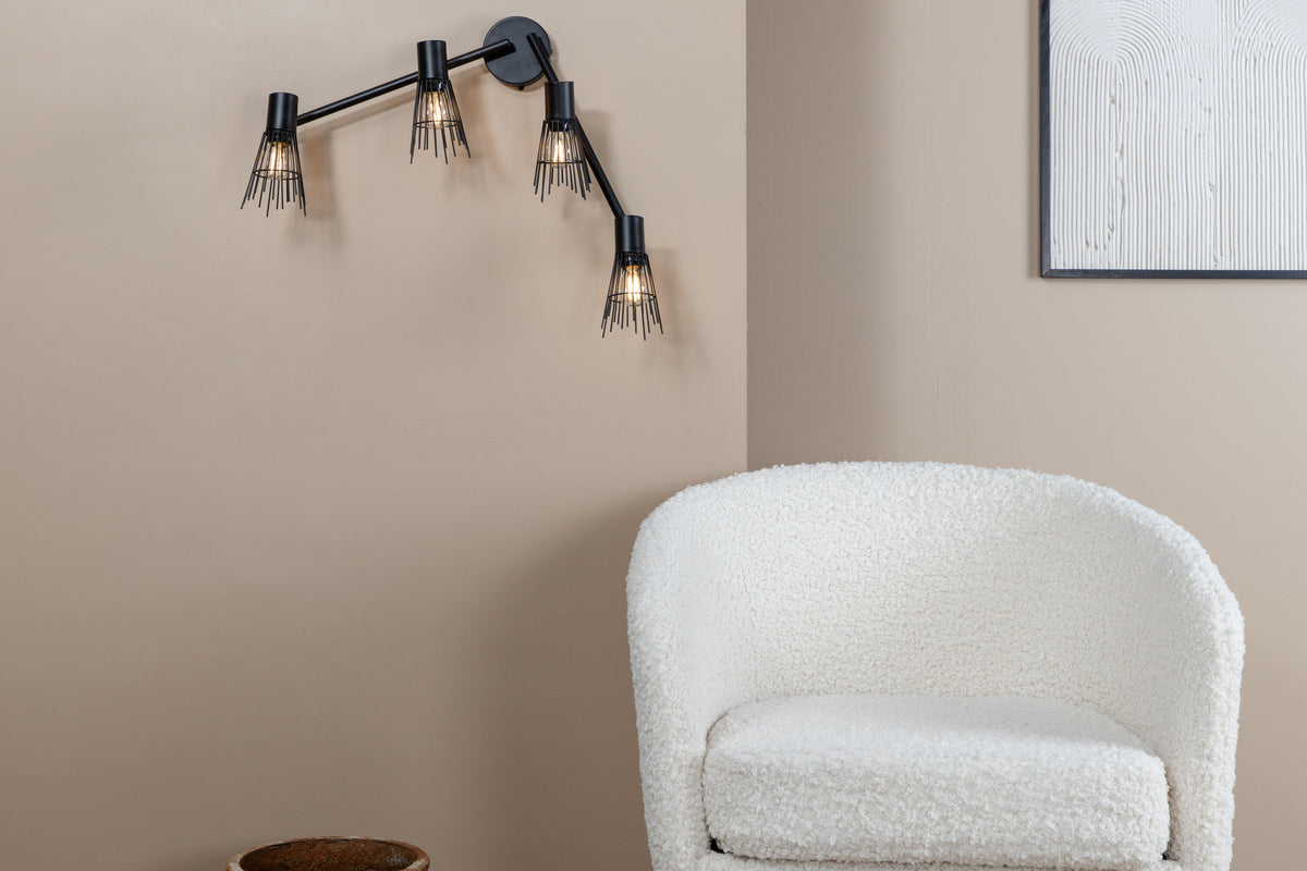 Pico Wandleuchte in Schwarz präsentiert im Onlineshop von KAQTU Design AG. Wandleuchte ist von Venture Home
