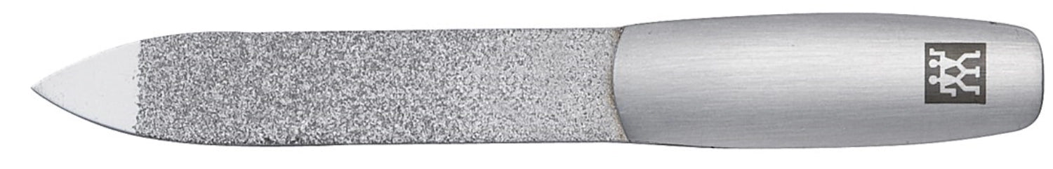 Saphir-Nagelfeile, Edelstahl, mattiert, 90mm