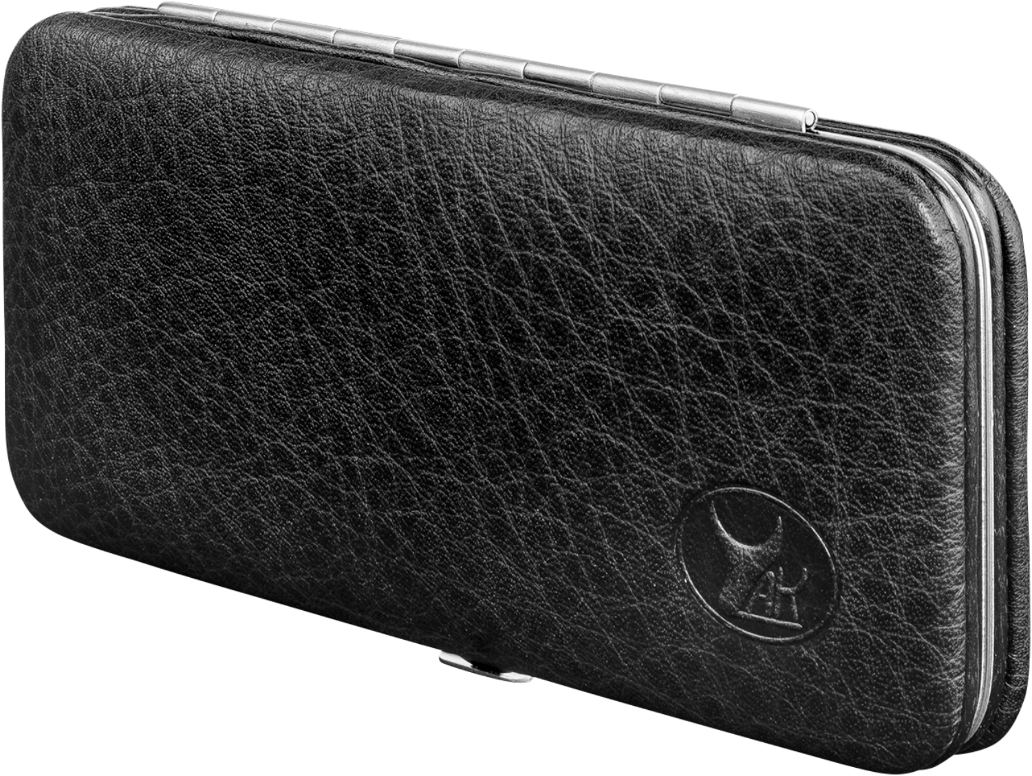 Elegantes 5-teiliges Rahmen-Etui aus feinstem Yakleder von Zwilling Beauty. Ideal zur stilvollen Aufbewahrung Ihrer Kosmetikartikel.