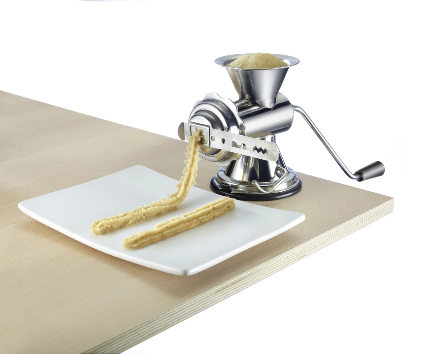 Meat grinder made of stainless steel size 8 and 3 punches, 27x12x