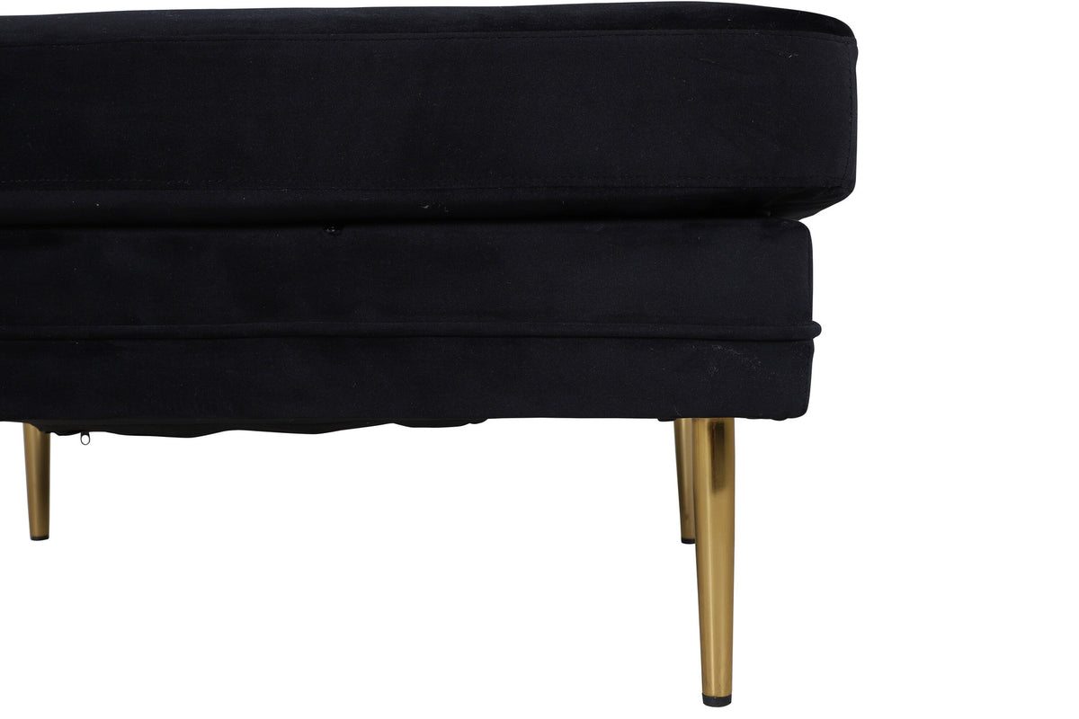 Boom Ottoman / Pouf in Schwarz präsentiert im Onlineshop von KAQTU Design AG. Ottoman ist von Venture Home