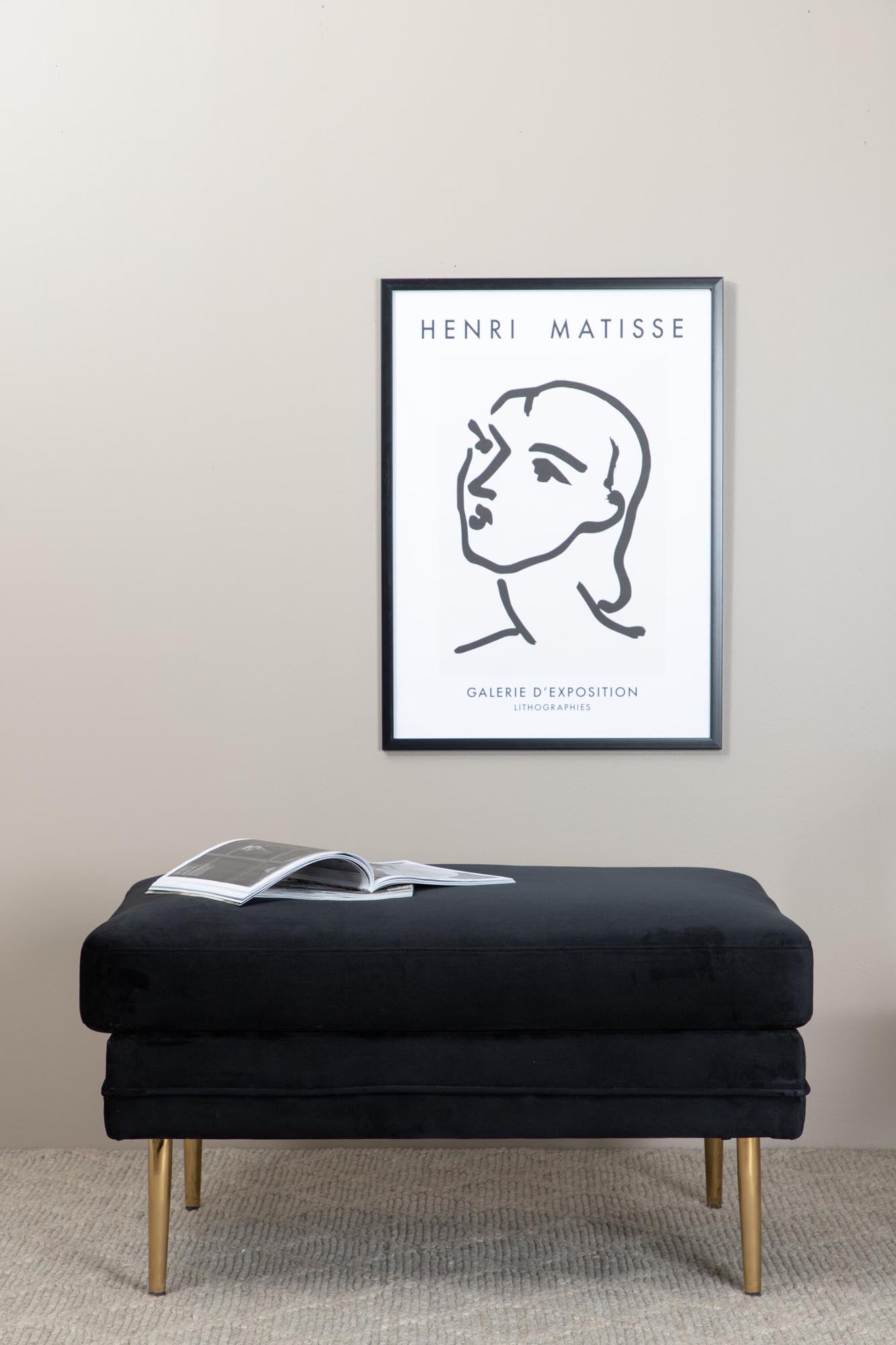 Boom Ottoman / Pouf in Schwarz präsentiert im Onlineshop von KAQTU Design AG. Ottoman ist von Venture Home