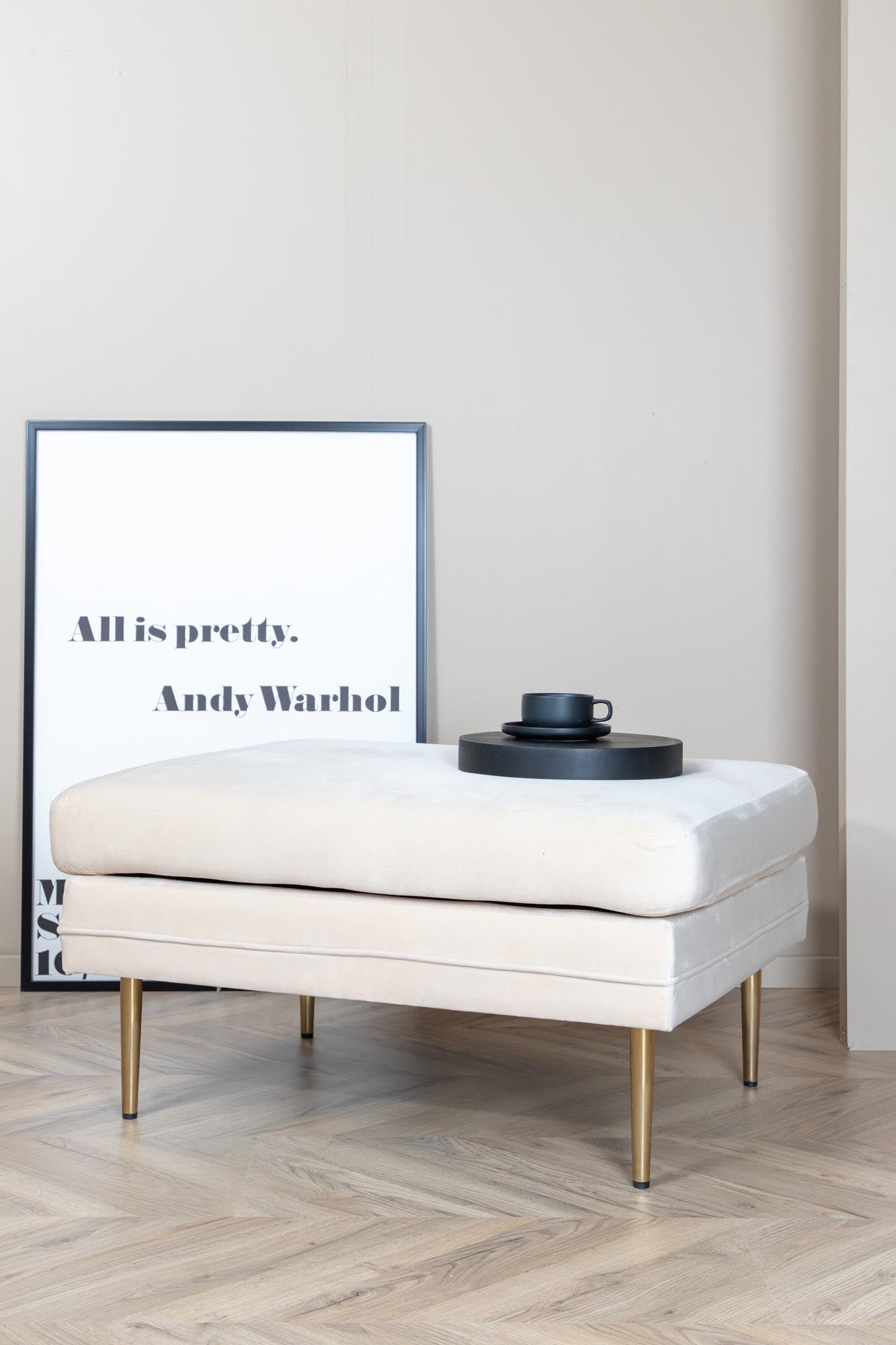 Boom Ottoman / Pouf in Weiss präsentiert im Onlineshop von KAQTU Design AG. Ottoman ist von Venture Home