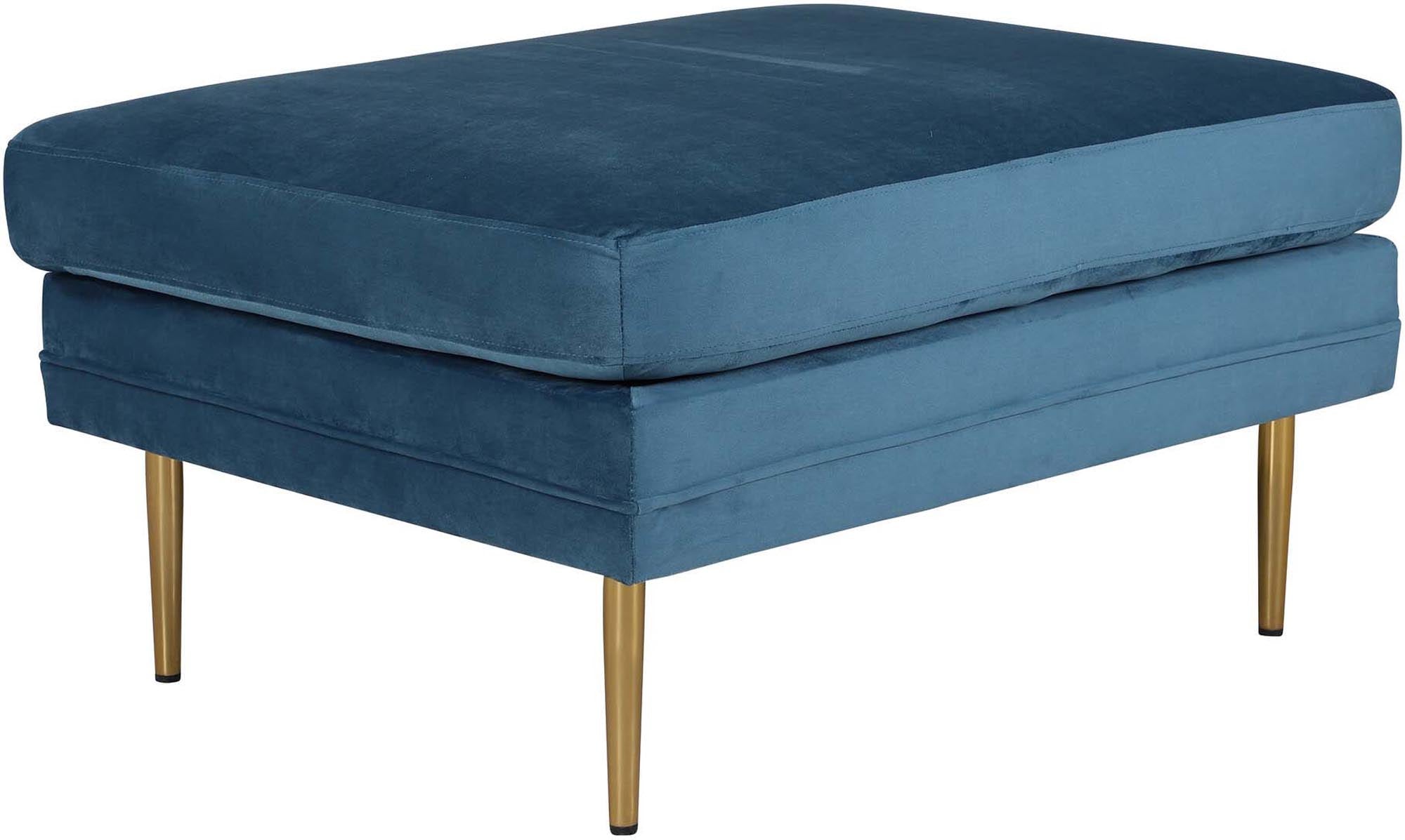 Boom Ottoman / Pouf in Blau präsentiert im Onlineshop von KAQTU Design AG. Ottoman ist von Venture Home