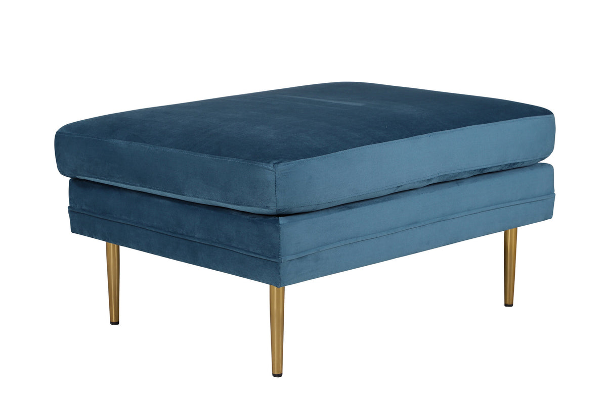 Boom Ottoman / Pouf in Blau präsentiert im Onlineshop von KAQTU Design AG. Ottoman ist von Venture Home