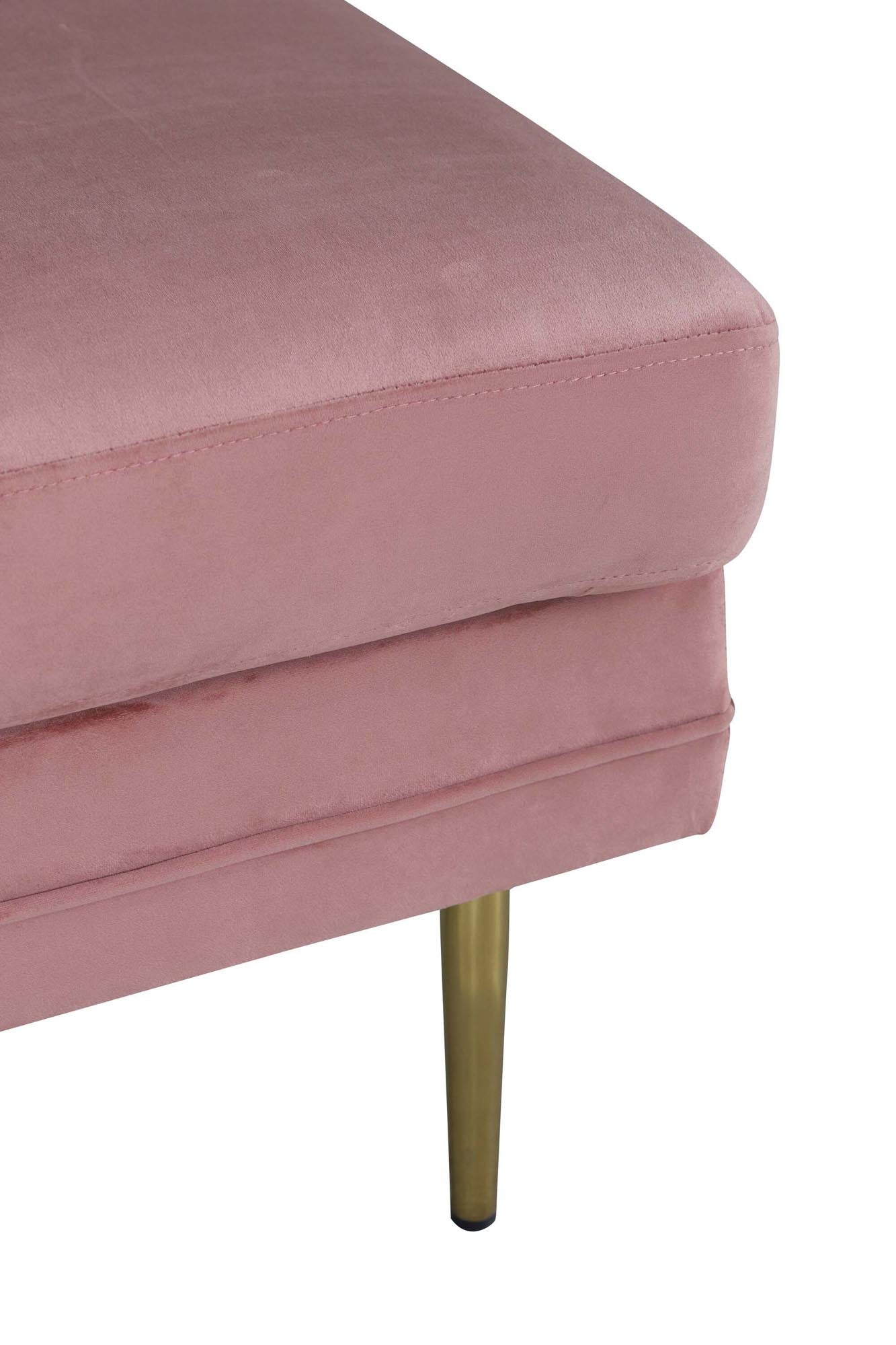 Boom Ottoman / Pouf in Rosa präsentiert im Onlineshop von KAQTU Design AG. Ottoman ist von Venture Home