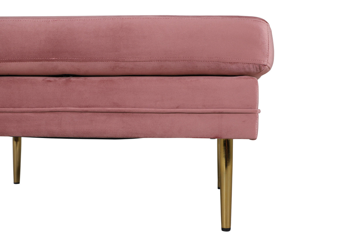 Boom Ottoman / Pouf in Rosa präsentiert im Onlineshop von KAQTU Design AG. Ottoman ist von Venture Home