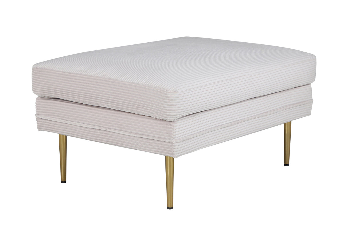 Boom Ottoman / Pouf in Beige präsentiert im Onlineshop von KAQTU Design AG. Ottoman ist von Venture Home