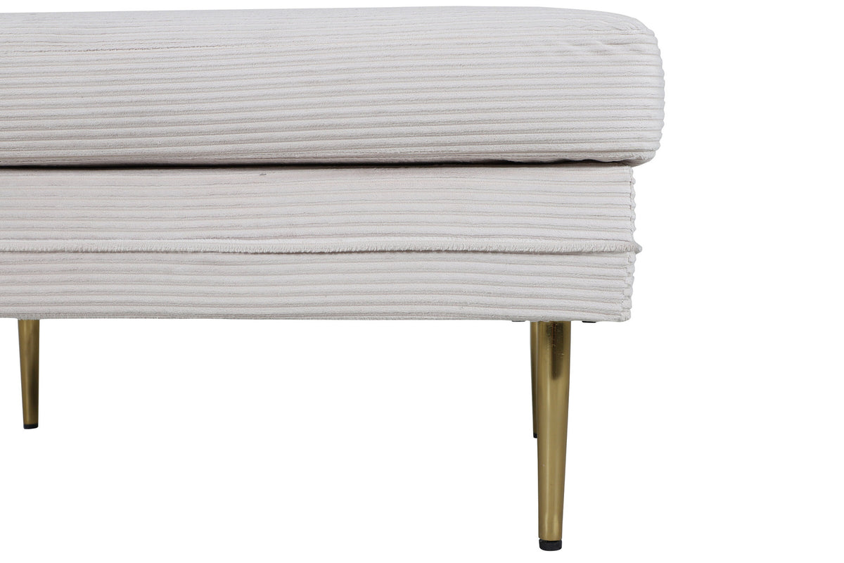 Boom Ottoman / Pouf in Beige präsentiert im Onlineshop von KAQTU Design AG. Ottoman ist von Venture Home