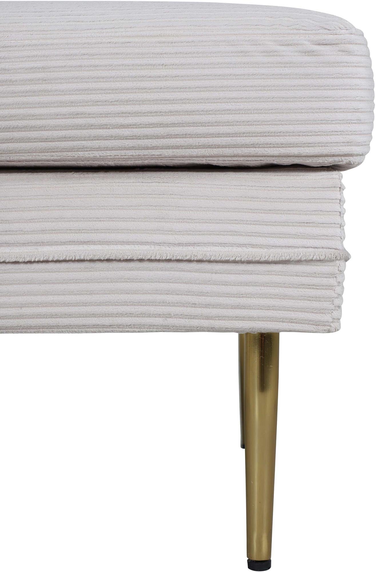 Boom Ottoman / Pouf in Beige präsentiert im Onlineshop von KAQTU Design AG. Ottoman ist von Venture Home