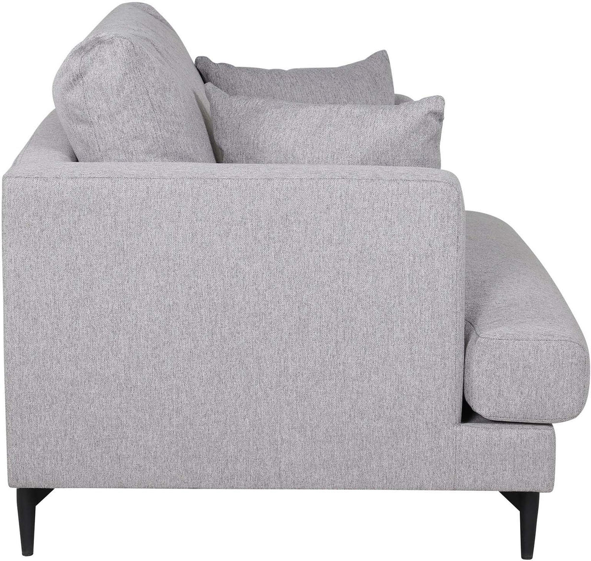 Sofia Sessel in Grau präsentiert im Onlineshop von KAQTU Design AG. Sessel mit Armlehnen ist von Venture Home