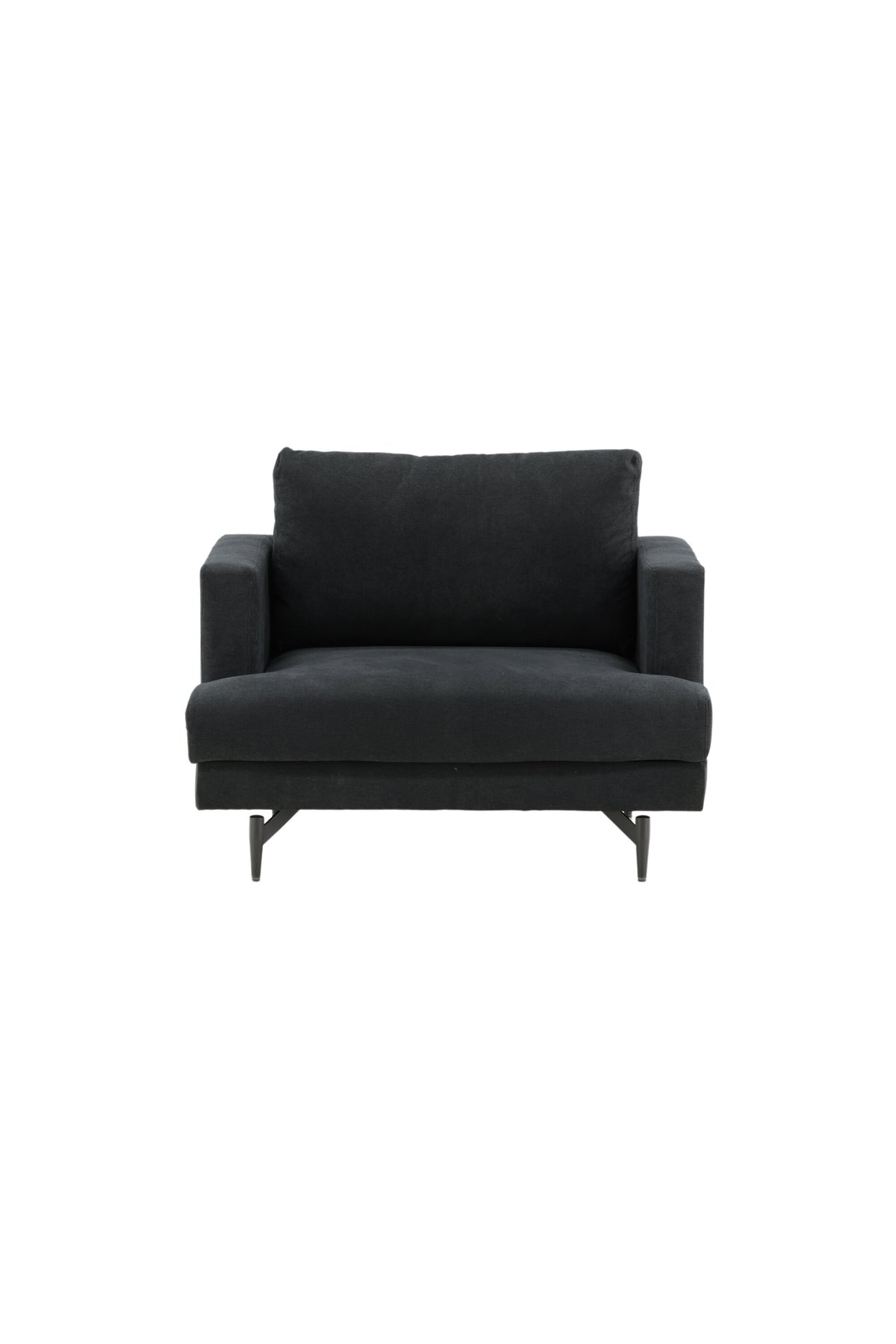 Sofia Sessel in Schwarz präsentiert im Onlineshop von KAQTU Design AG. Sessel mit Armlehnen ist von Venture Home