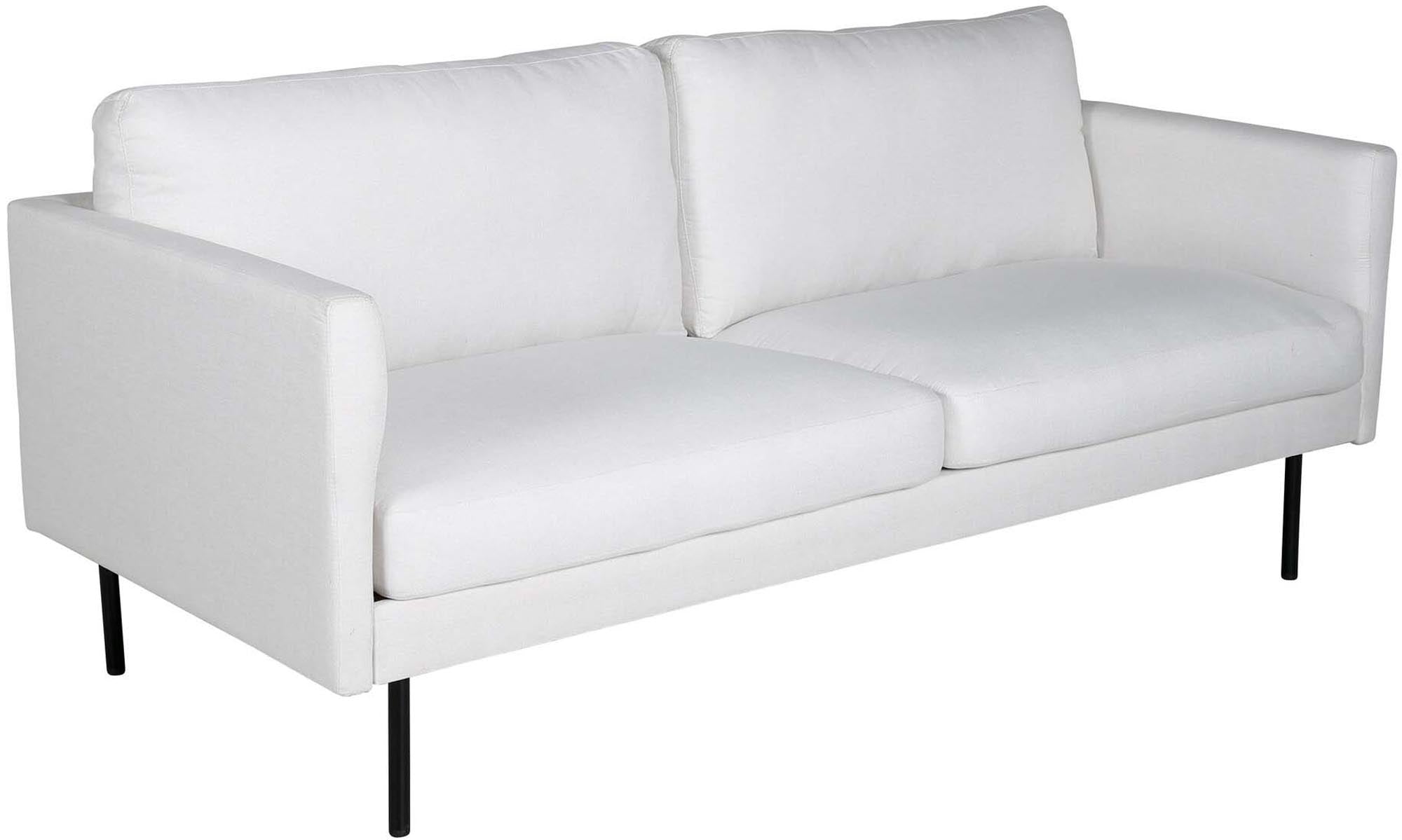 Elegantes Zoom 2er Sofa von Venture Home: Luxuriöser Samt, schmale Metallbeine und stilvolles Design für Ihr Zuhause.