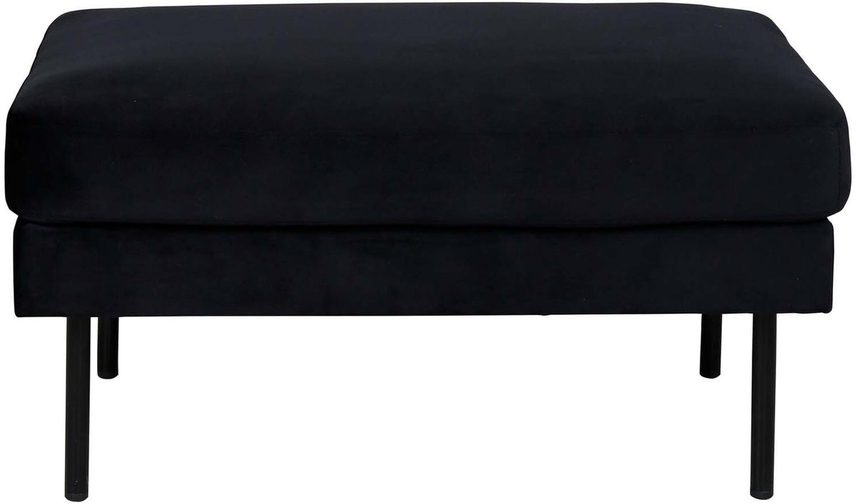 Zoom Ottoman / Pouf in Schwarz präsentiert im Onlineshop von KAQTU Design AG. Ottoman ist von Venture Home