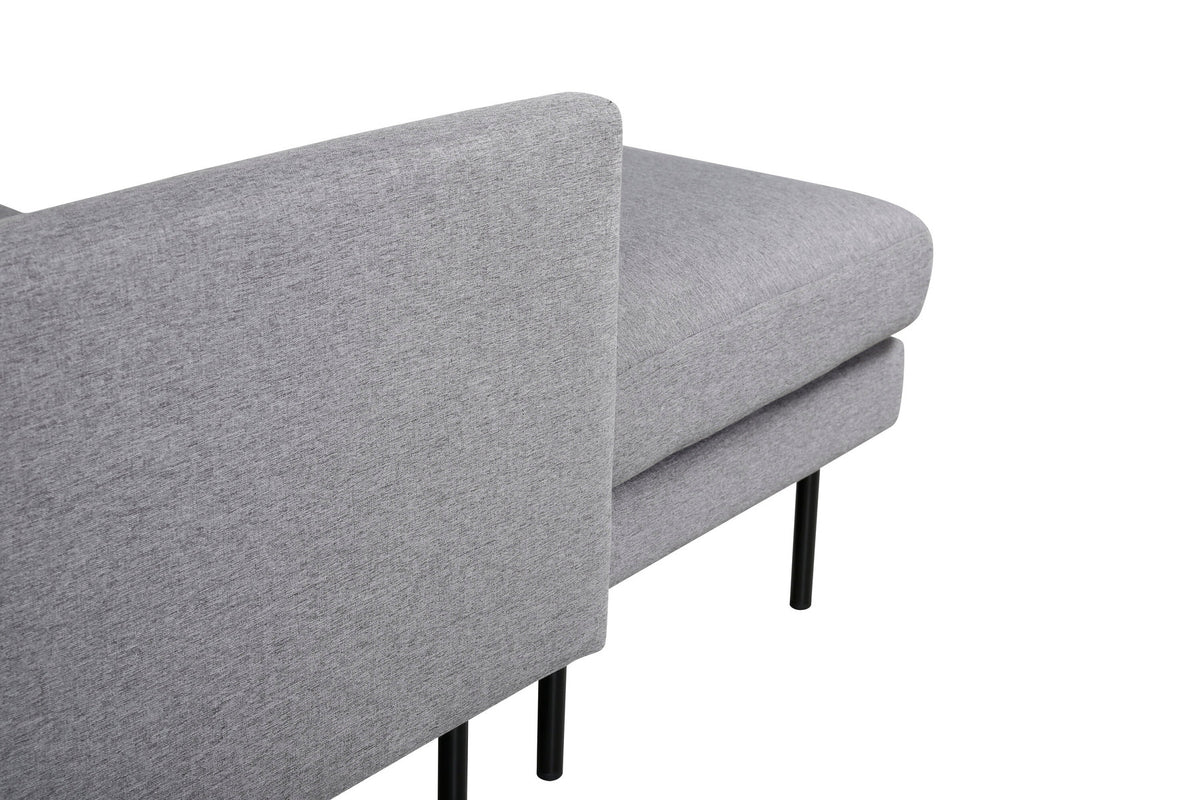 Zoom U-Sofa in Grau präsentiert im Onlineshop von KAQTU Design AG. L-Sofa rechts ist von Venture Home