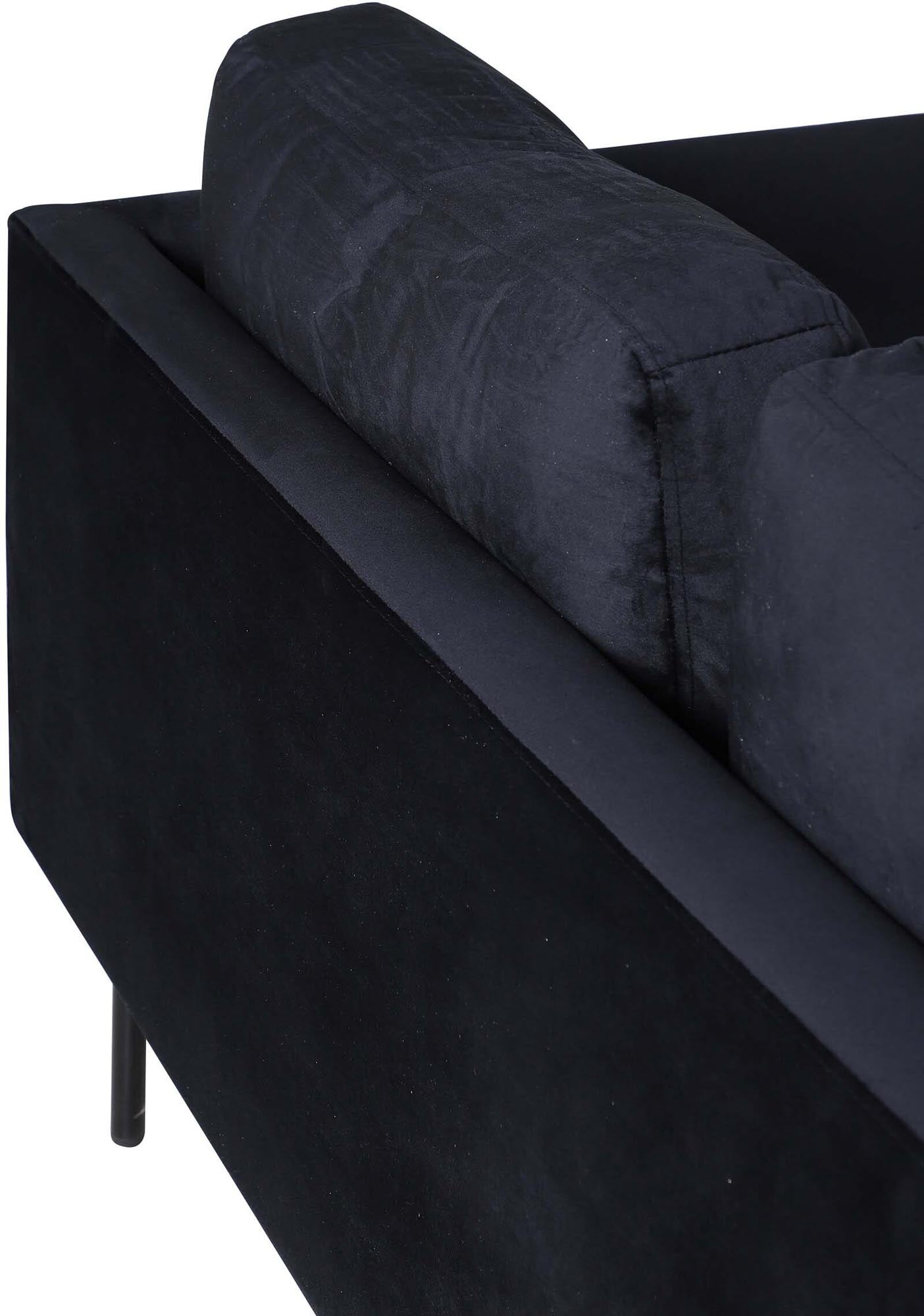 Zoom U-Sofa in Schwarz präsentiert im Onlineshop von KAQTU Design AG. L-Sofa rechts ist von Venture Home