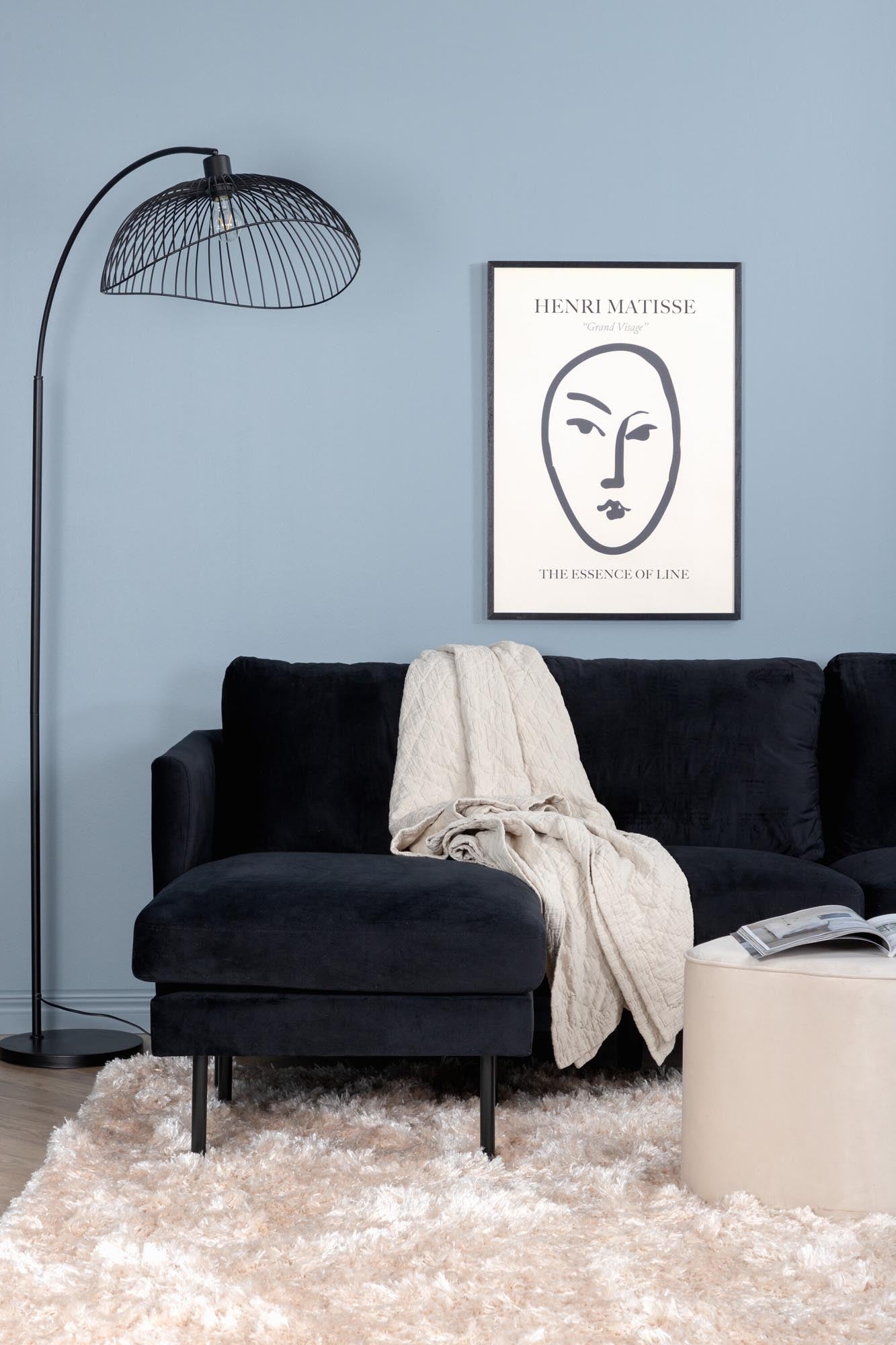 Zoom U-Sofa in Schwarz präsentiert im Onlineshop von KAQTU Design AG. L-Sofa rechts ist von Venture Home