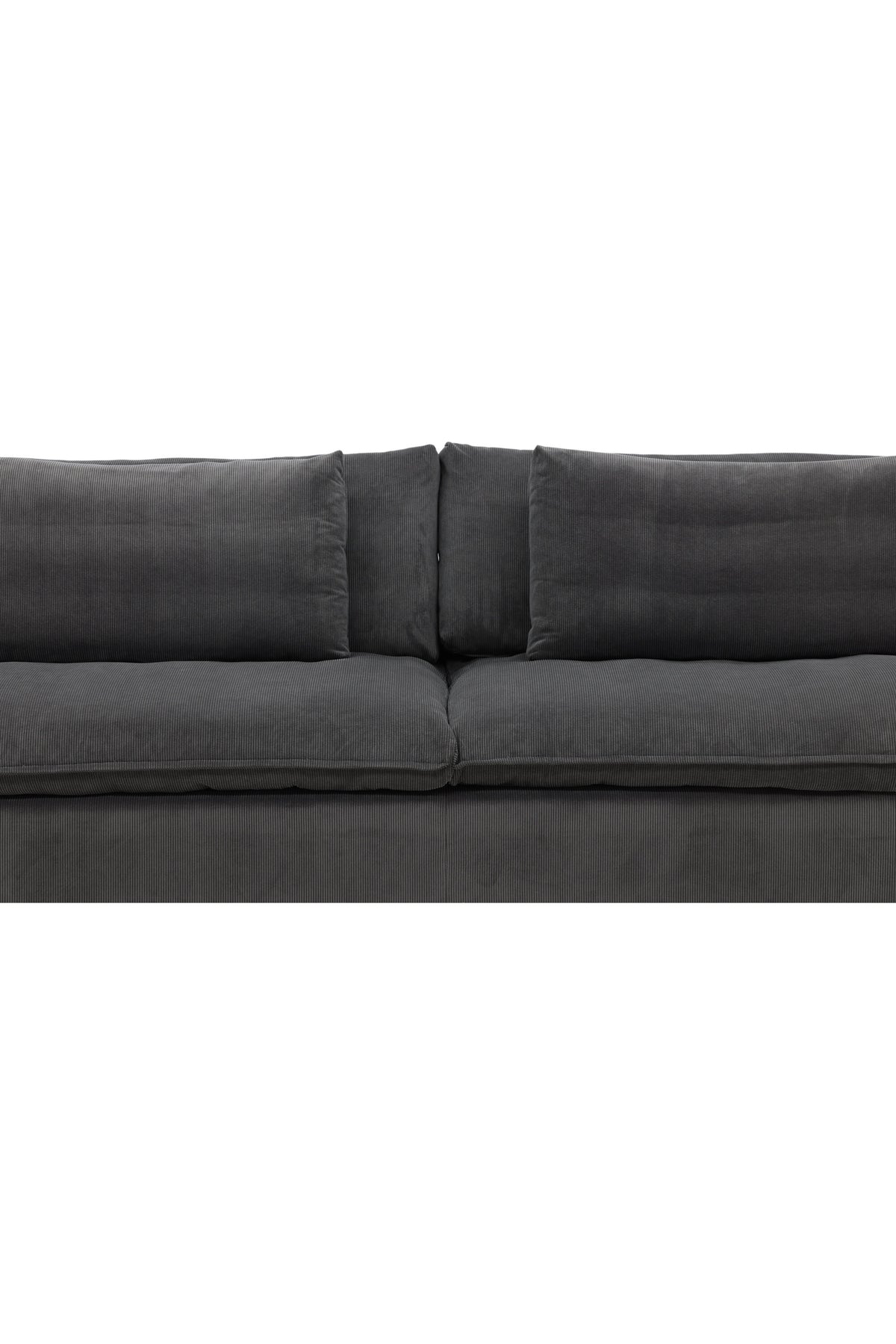 Durham Sofa in Dunkelgrau präsentiert im Onlineshop von KAQTU Design AG. 3er Sofa ist von Venture Home