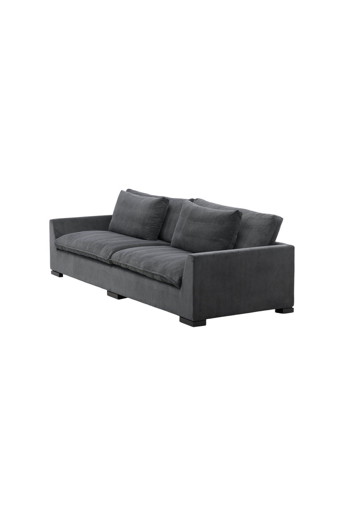 Durham Sofa in Dunkelgrau präsentiert im Onlineshop von KAQTU Design AG. 3er Sofa ist von Venture Home