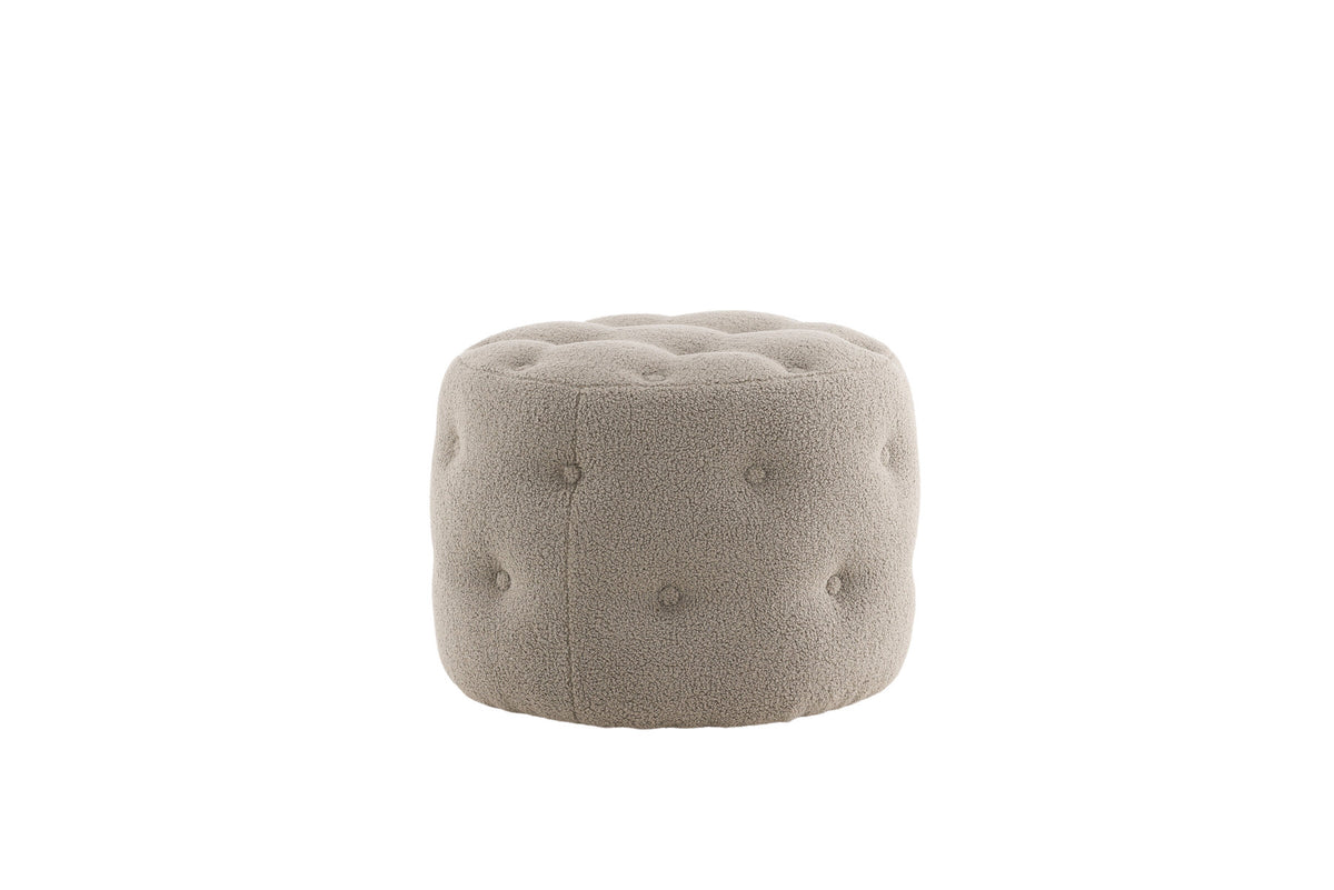 Benjamin Ottoman / Pouf in Greige präsentiert im Onlineshop von KAQTU Design AG. Pouf ist von Venture Home