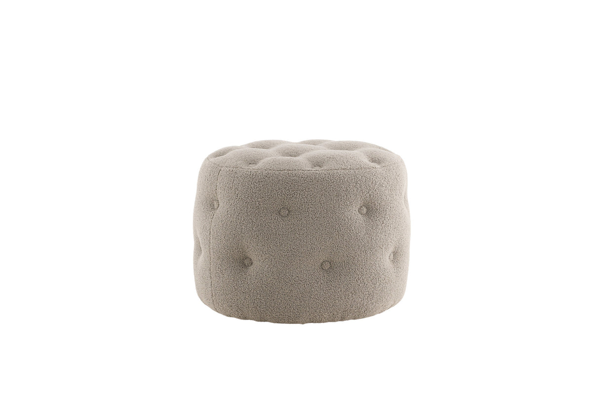 Benjamin Ottoman / Pouf in Greige präsentiert im Onlineshop von KAQTU Design AG. Pouf ist von Venture Home