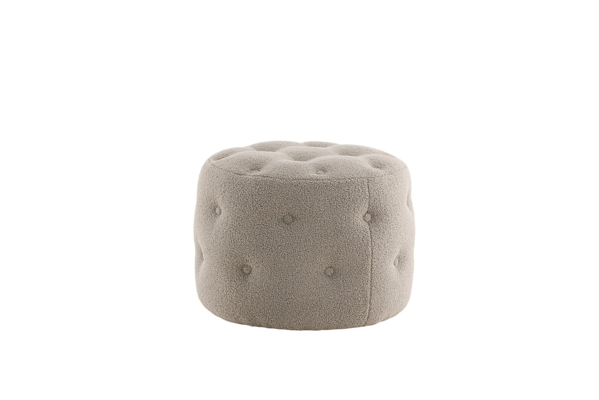 Benjamin Ottoman / Pouf in Greige präsentiert im Onlineshop von KAQTU Design AG. Pouf ist von Venture Home
