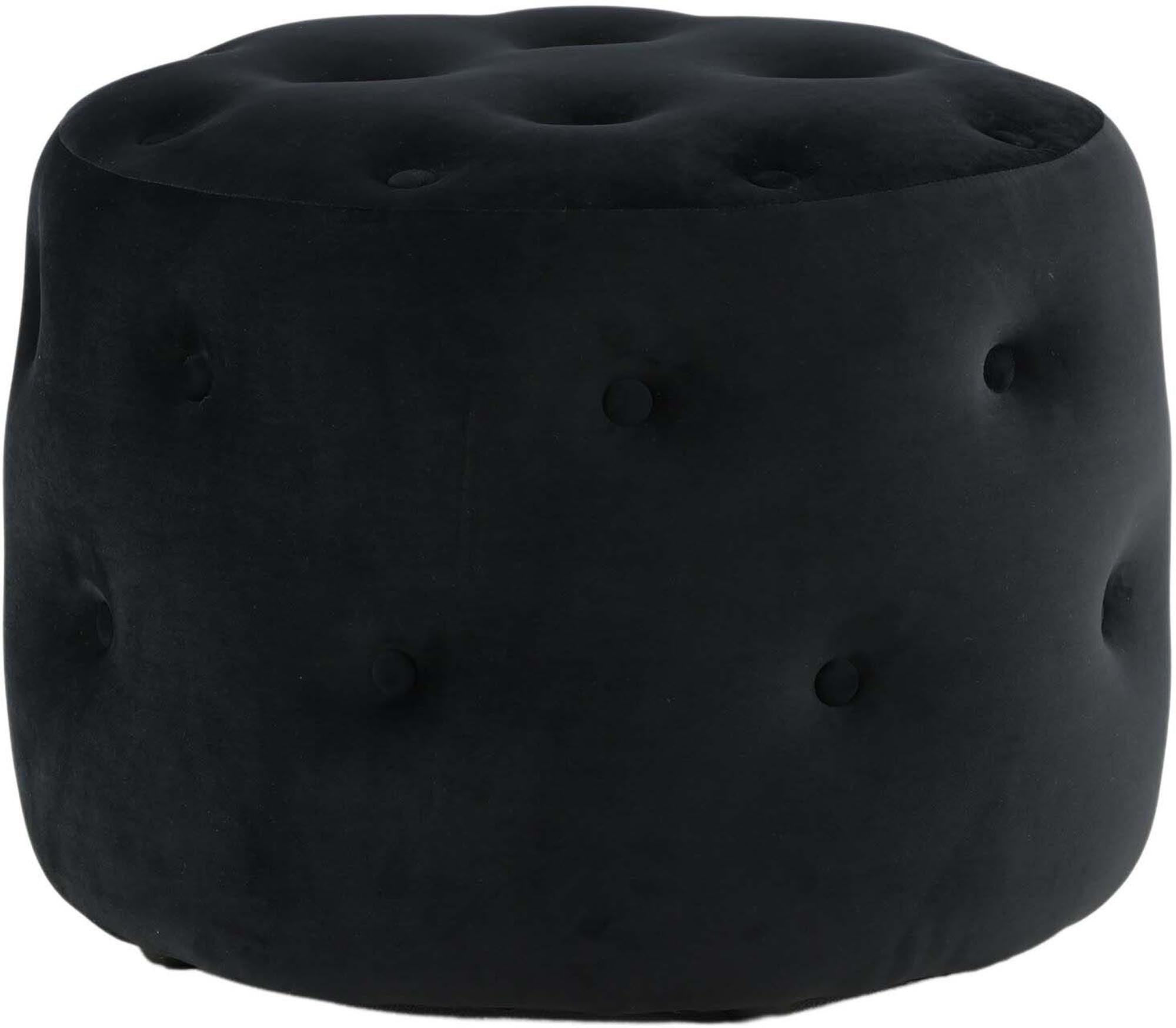 Der Benjamin Ottoman / Pouf von Venture Home vereint Komfort und Stil. Mit seinem zylinderförmigen Design und weichem Teddystoff ist er ein elegantes Highlight in jedem Raum.