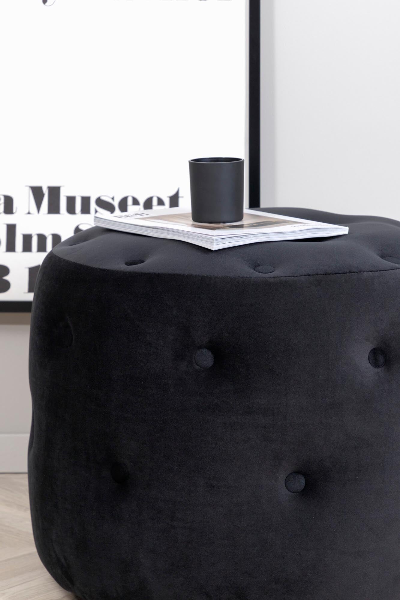 Benjamin Ottoman / Pouf in Schwarz präsentiert im Onlineshop von KAQTU Design AG. Pouf ist von Venture Home