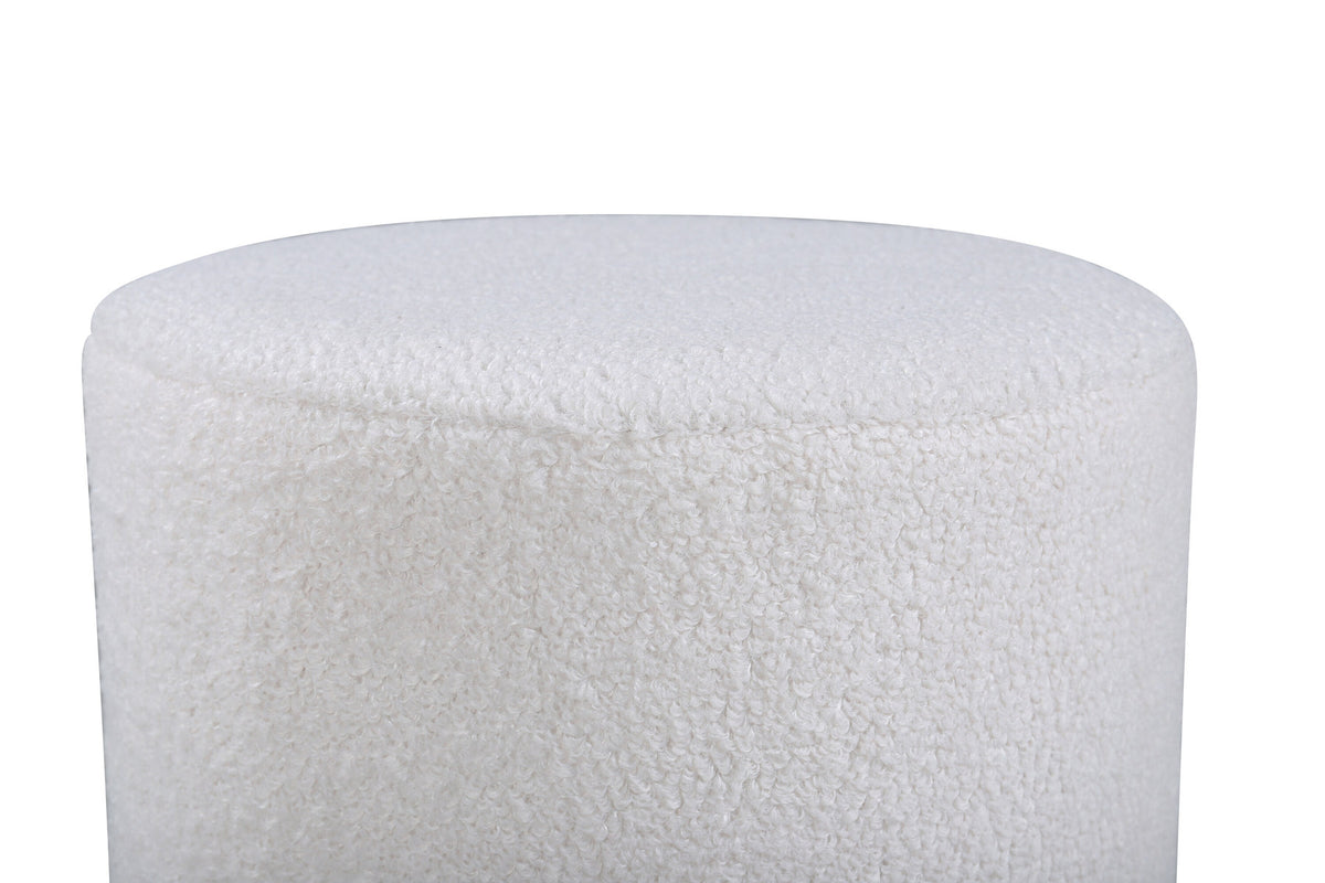 Benji Ottoman / Pouf in Weiss präsentiert im Onlineshop von KAQTU Design AG. Pouf ist von Venture Home