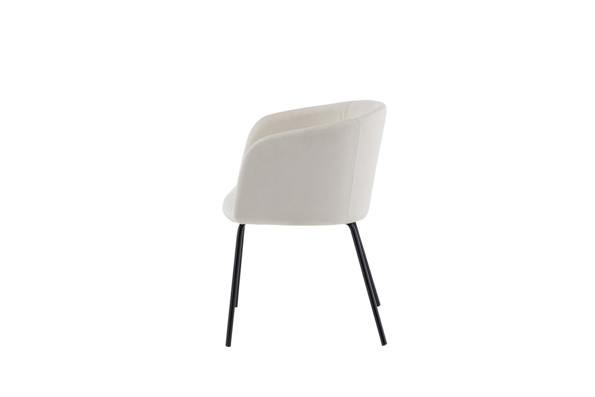 Berit Stuhl in Beige präsentiert im Onlineshop von KAQTU Design AG. Schalenstuhl mit Armlehne ist von Venture Home