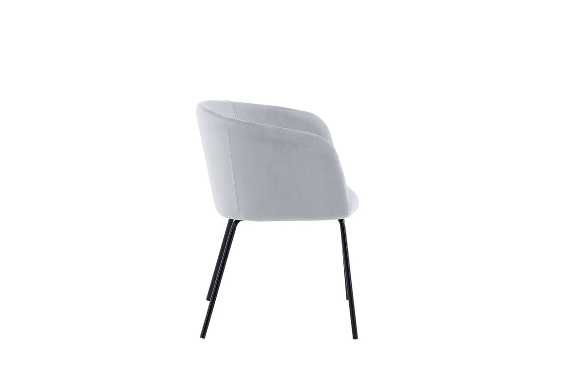 Berit Stuhl in Grau präsentiert im Onlineshop von KAQTU Design AG. Schalenstuhl mit Armlehne ist von Venture Home