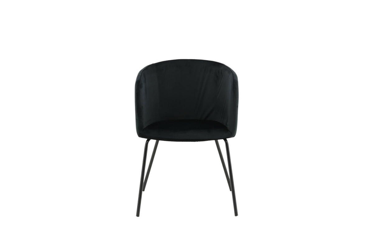 Berit Stuhl in Schwarz präsentiert im Onlineshop von KAQTU Design AG. Stuhl mit Armlehne ist von Venture Home