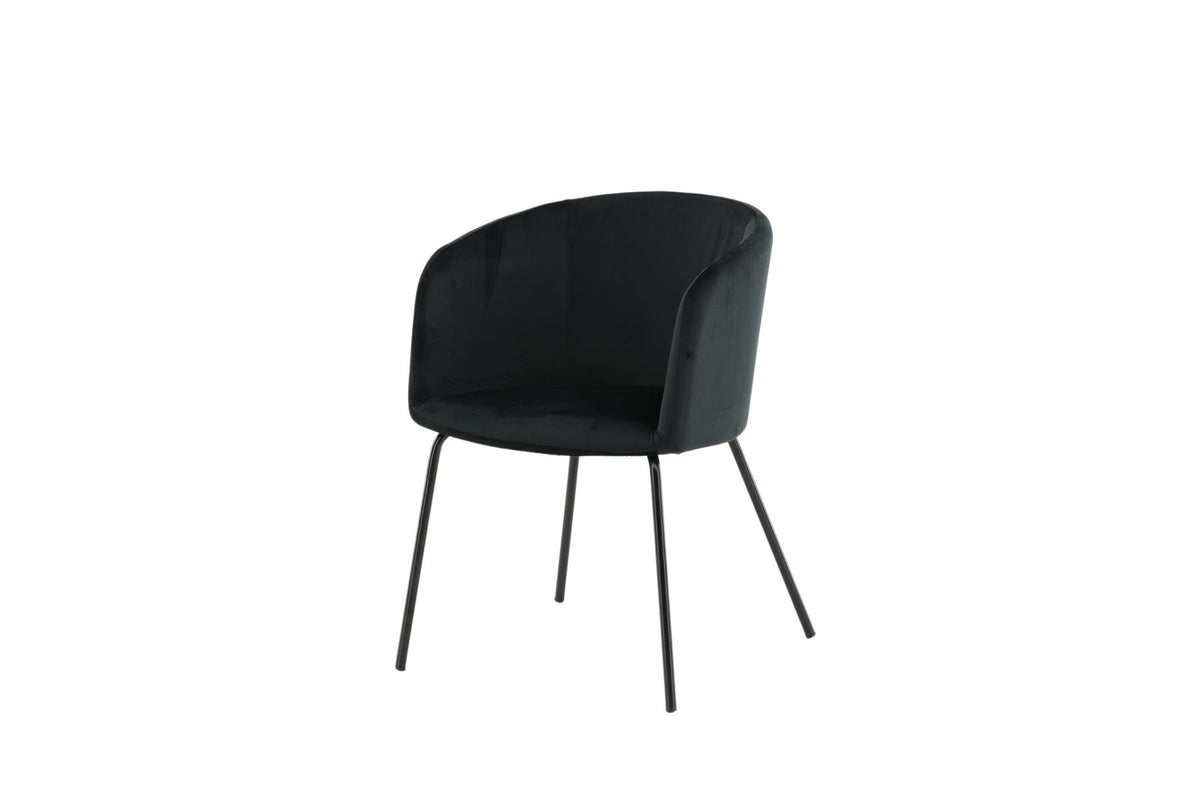 Berit Stuhl in Schwarz präsentiert im Onlineshop von KAQTU Design AG. Schalenstuhl mit Armlehne ist von Venture Home