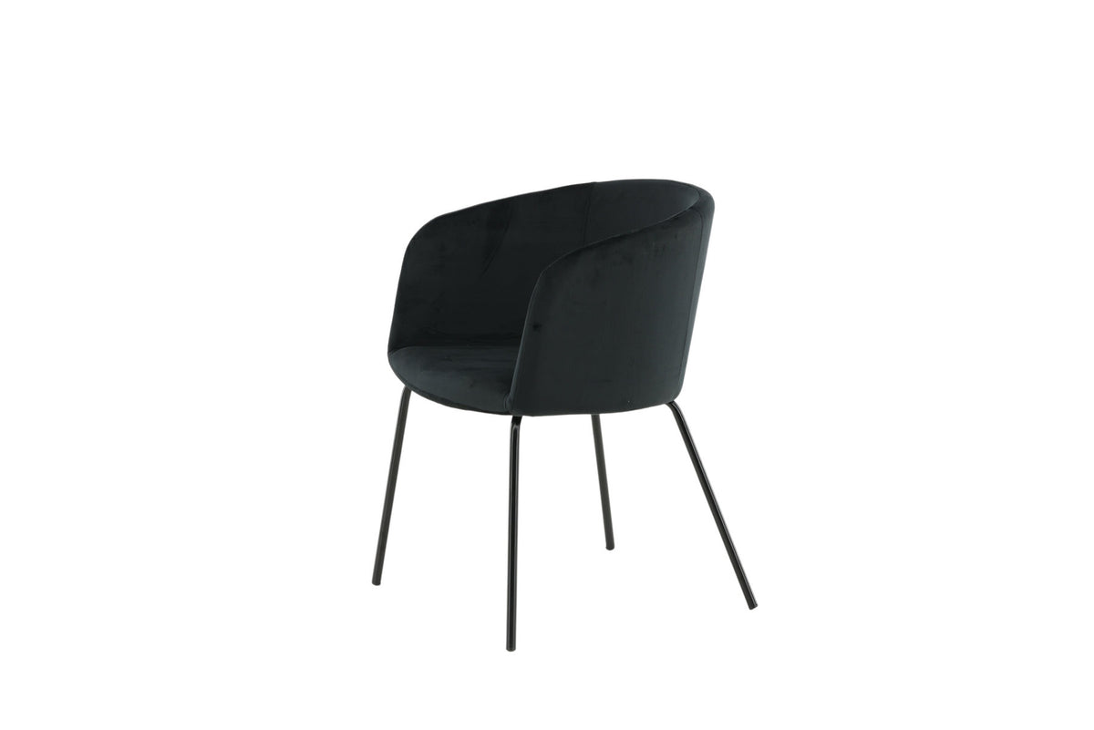 Berit Stuhl in Schwarz präsentiert im Onlineshop von KAQTU Design AG. Schalenstuhl mit Armlehne ist von Venture Home