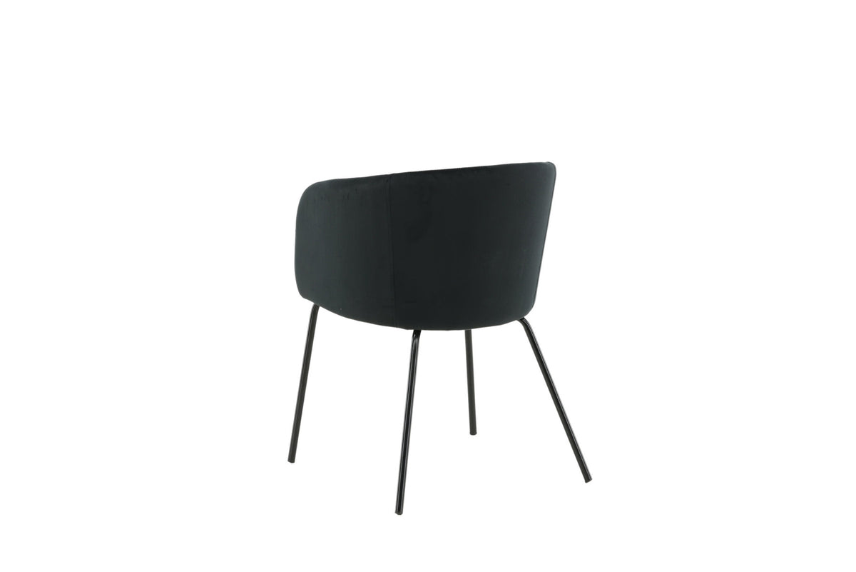 Berit Stuhl in Schwarz präsentiert im Onlineshop von KAQTU Design AG. Schalenstuhl mit Armlehne ist von Venture Home