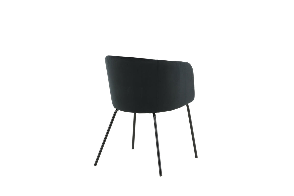 Berit Stuhl in Schwarz präsentiert im Onlineshop von KAQTU Design AG. Schalenstuhl mit Armlehne ist von Venture Home